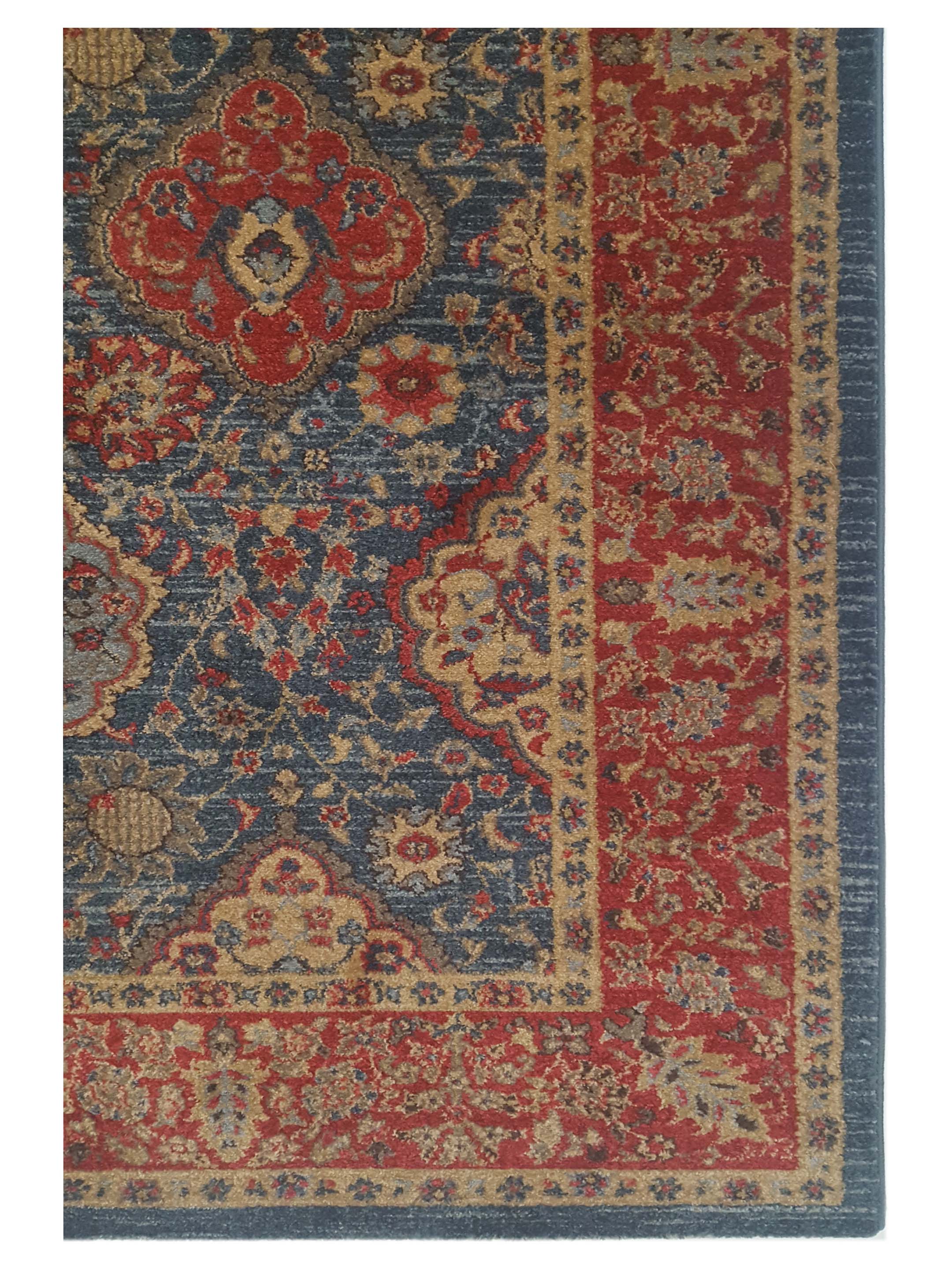 Isle Power Loom Blue 5x8 - Image 3 of 5