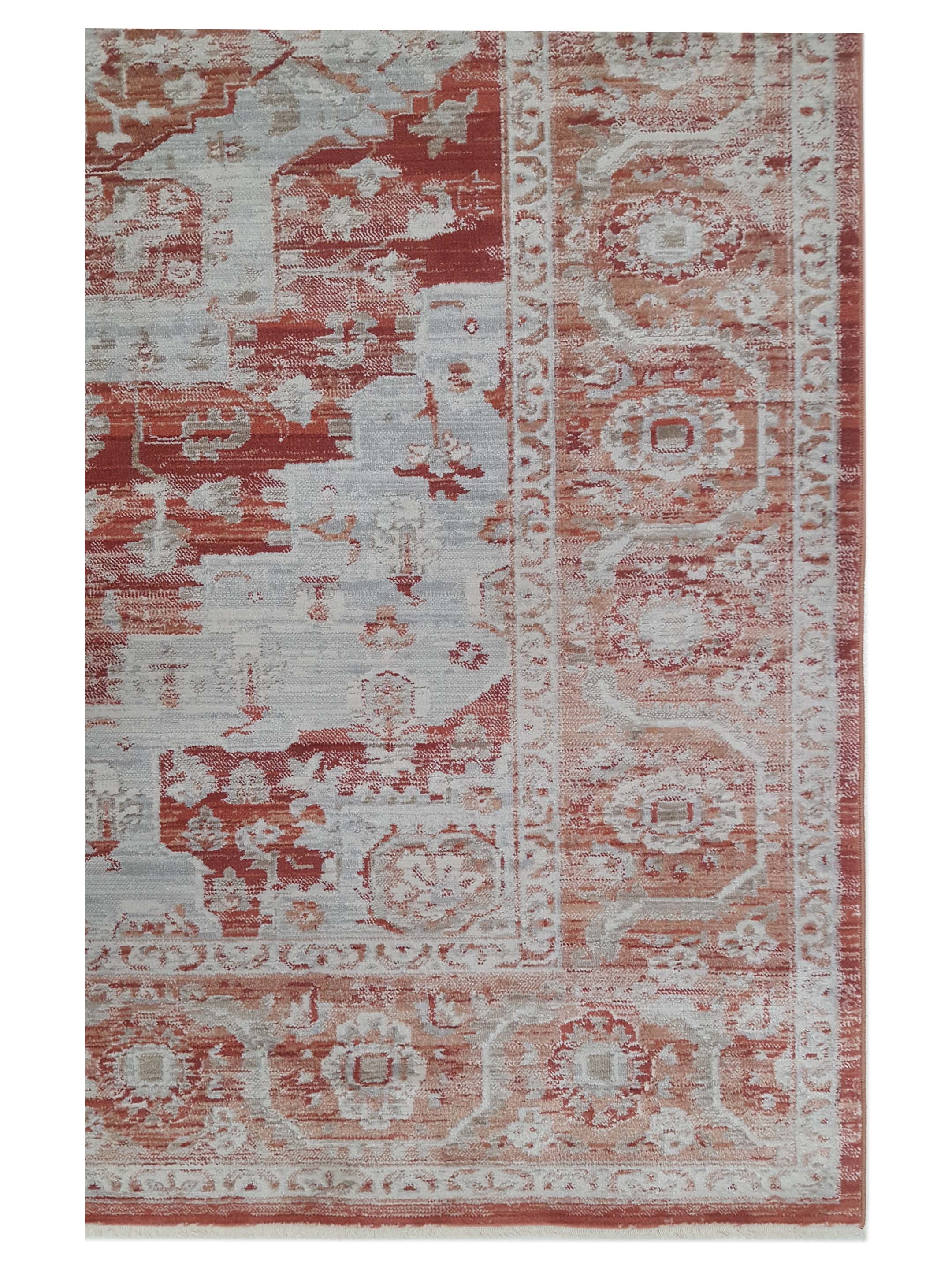 Isle Power Loom Orange 5x8 - Image 3 of 5