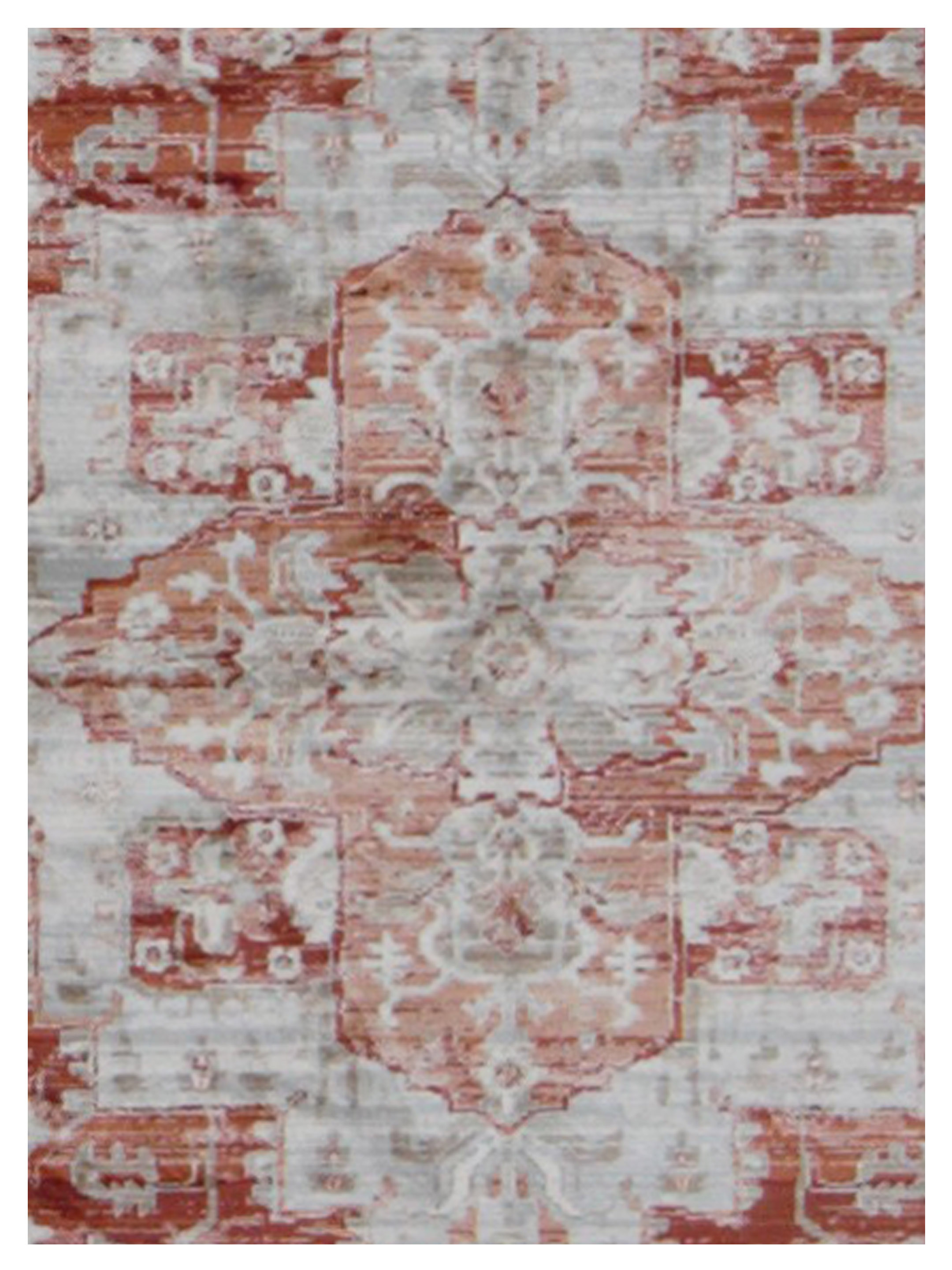 Isle Power Loom Orange 5x8 - Image 4 of 5