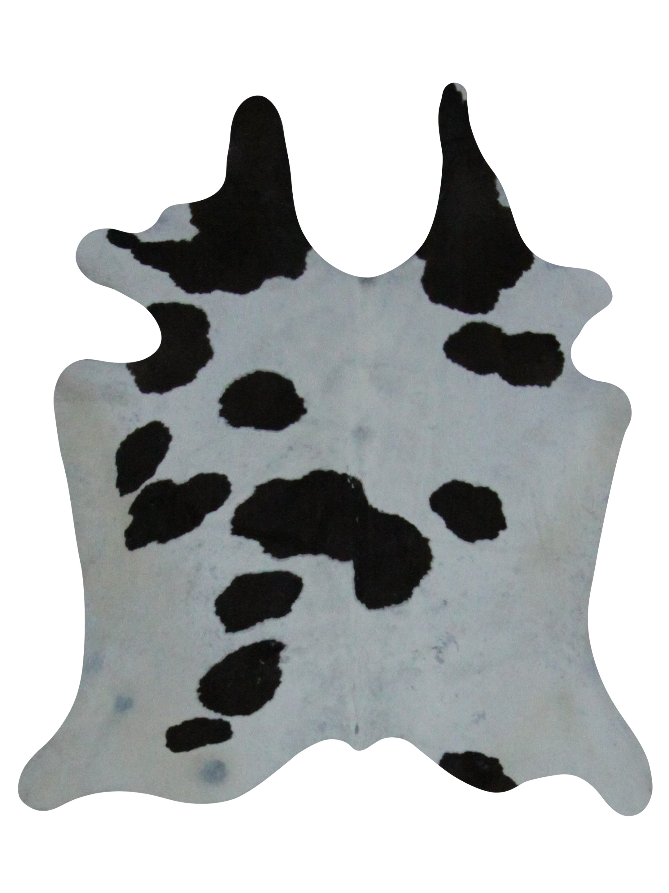 Brazil Cowhide 7x8 Ivory / Black