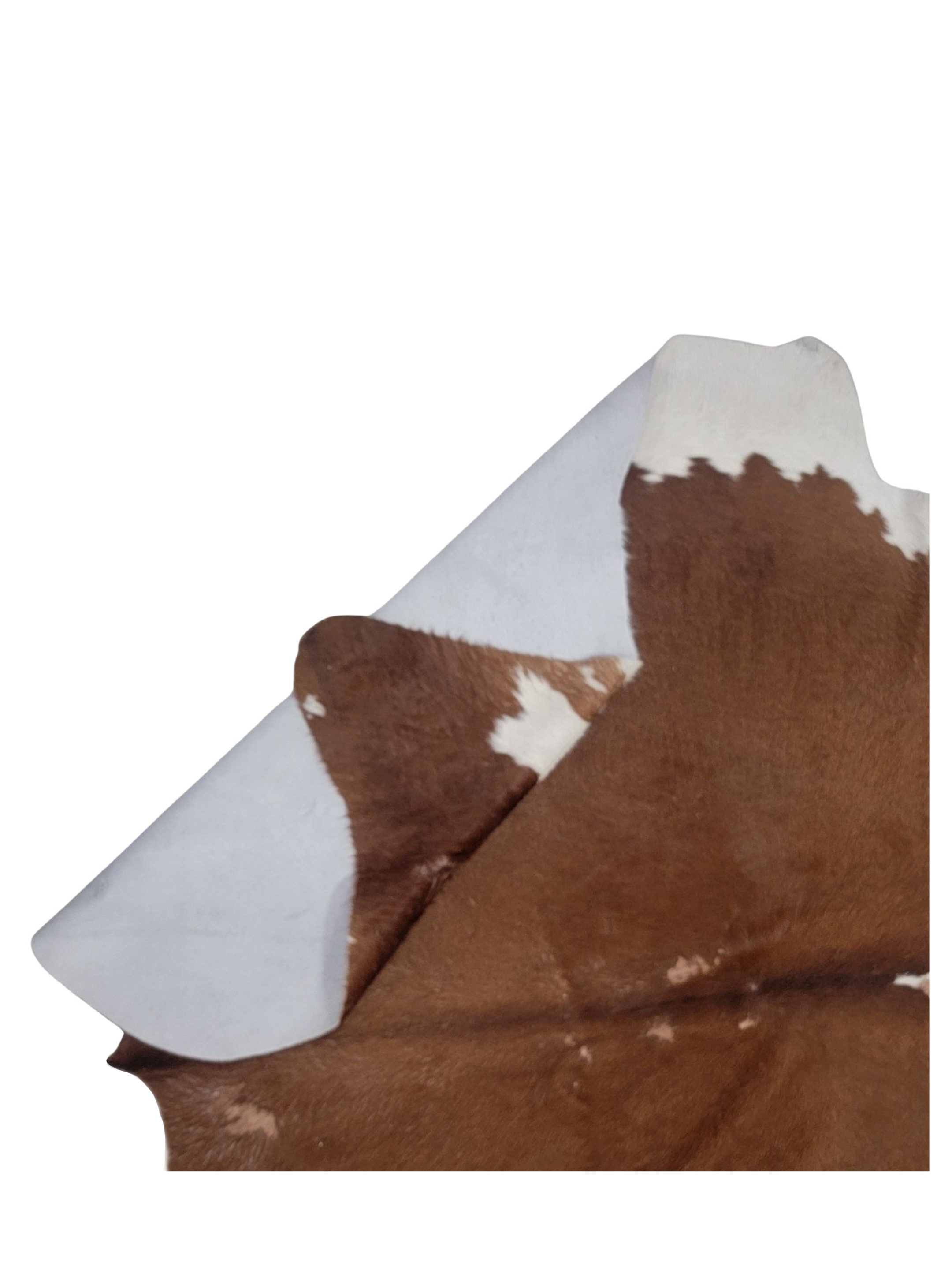 Brazil Cowhide 7x8 Brown / Ivory - Image 2 of 3