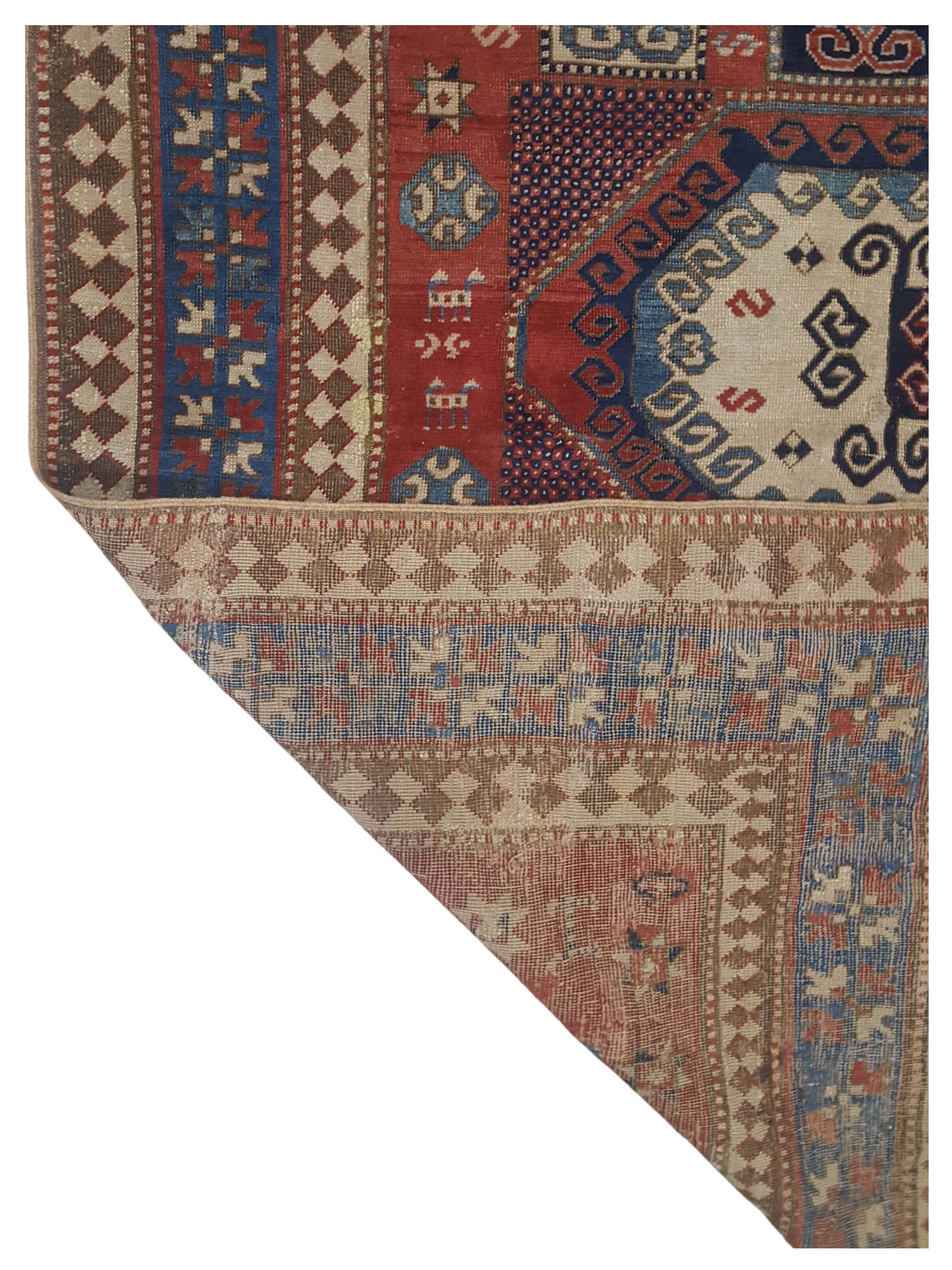 Antique Kazak Red 6x7 - Image 3 of 3