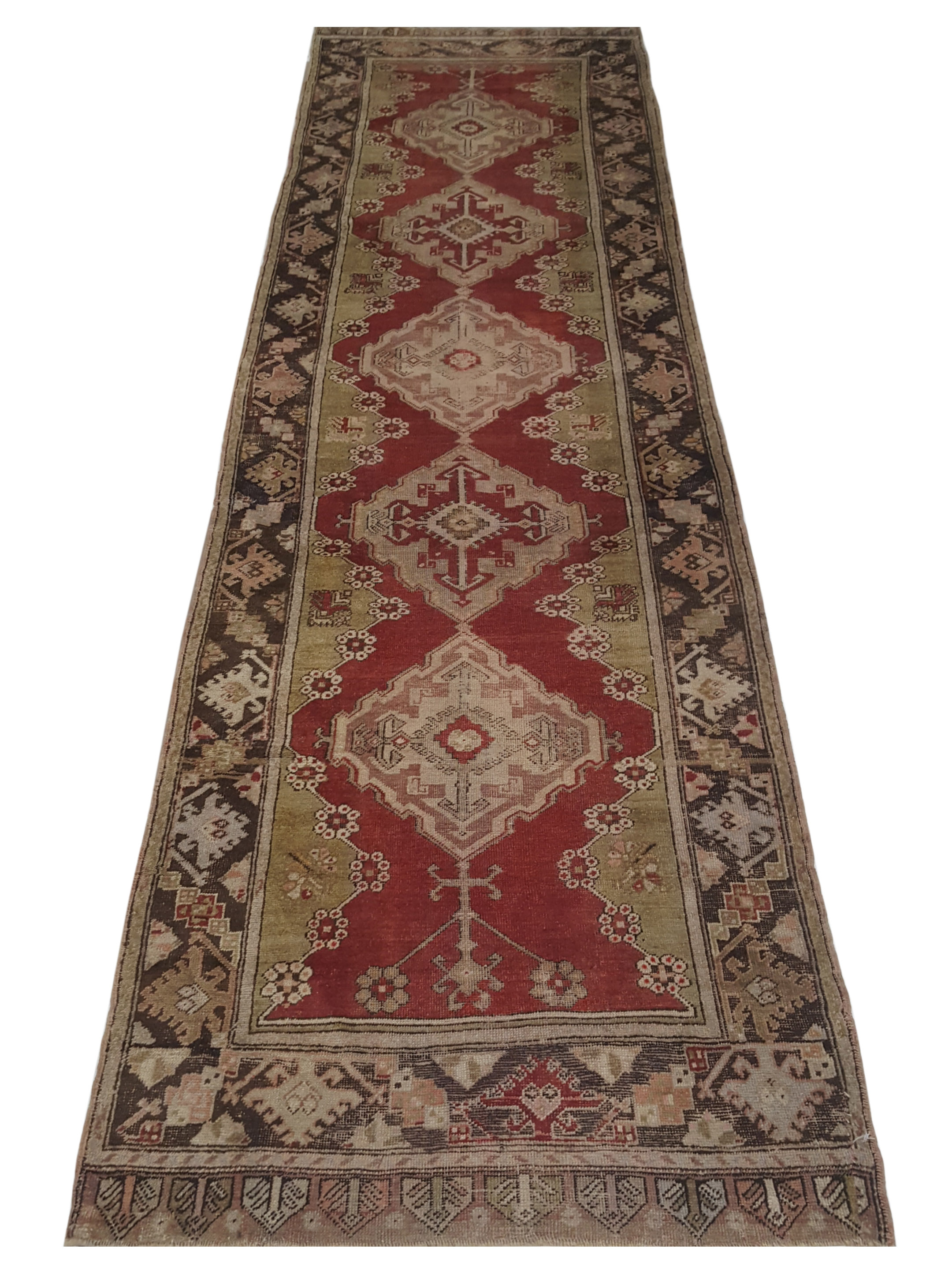 Anatolia Hand Knotted Red 3x12 - Image 3 of 4