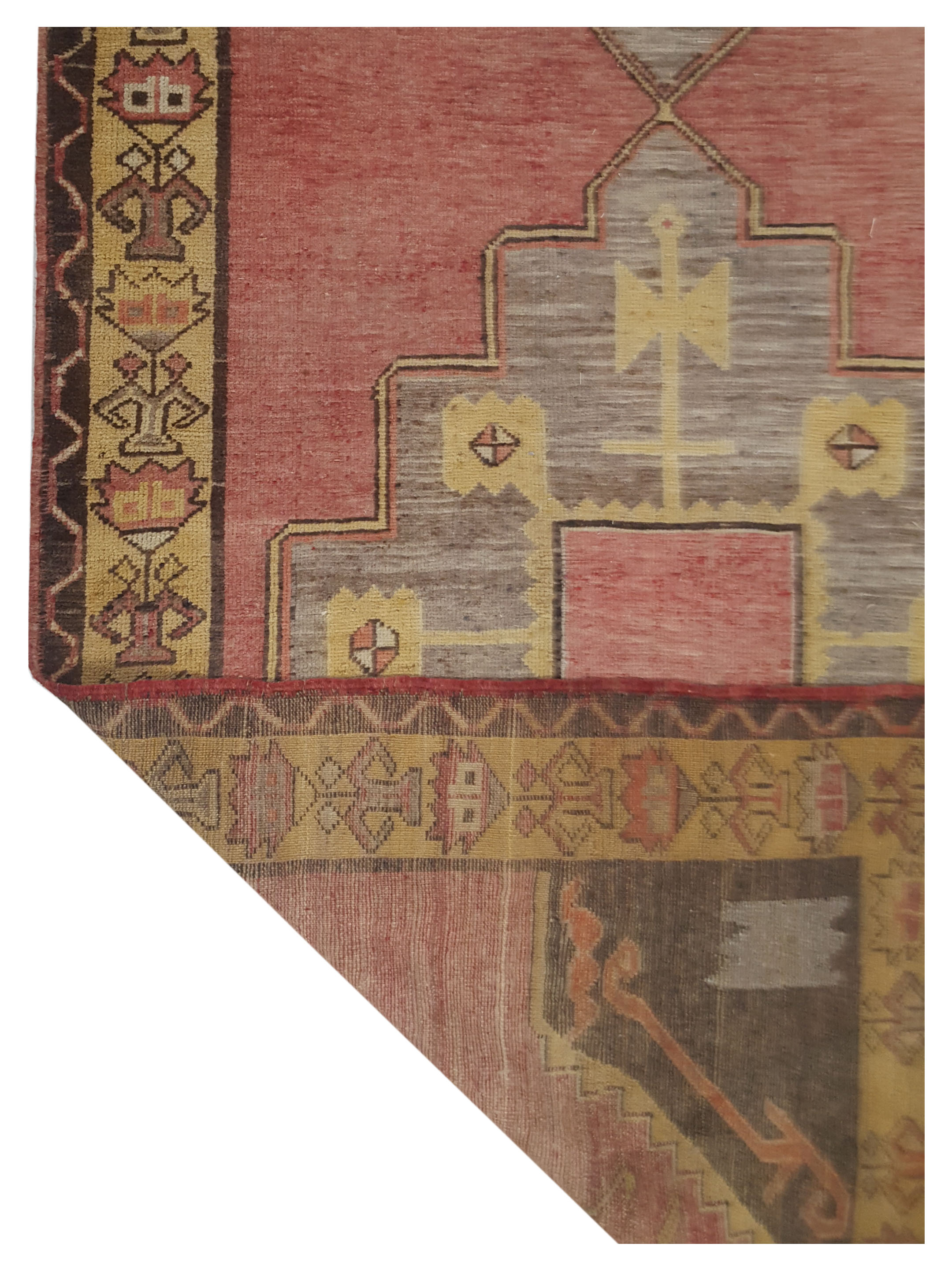 Anatolia Hand Knotted Orange 4x15 - Image 4 of 7