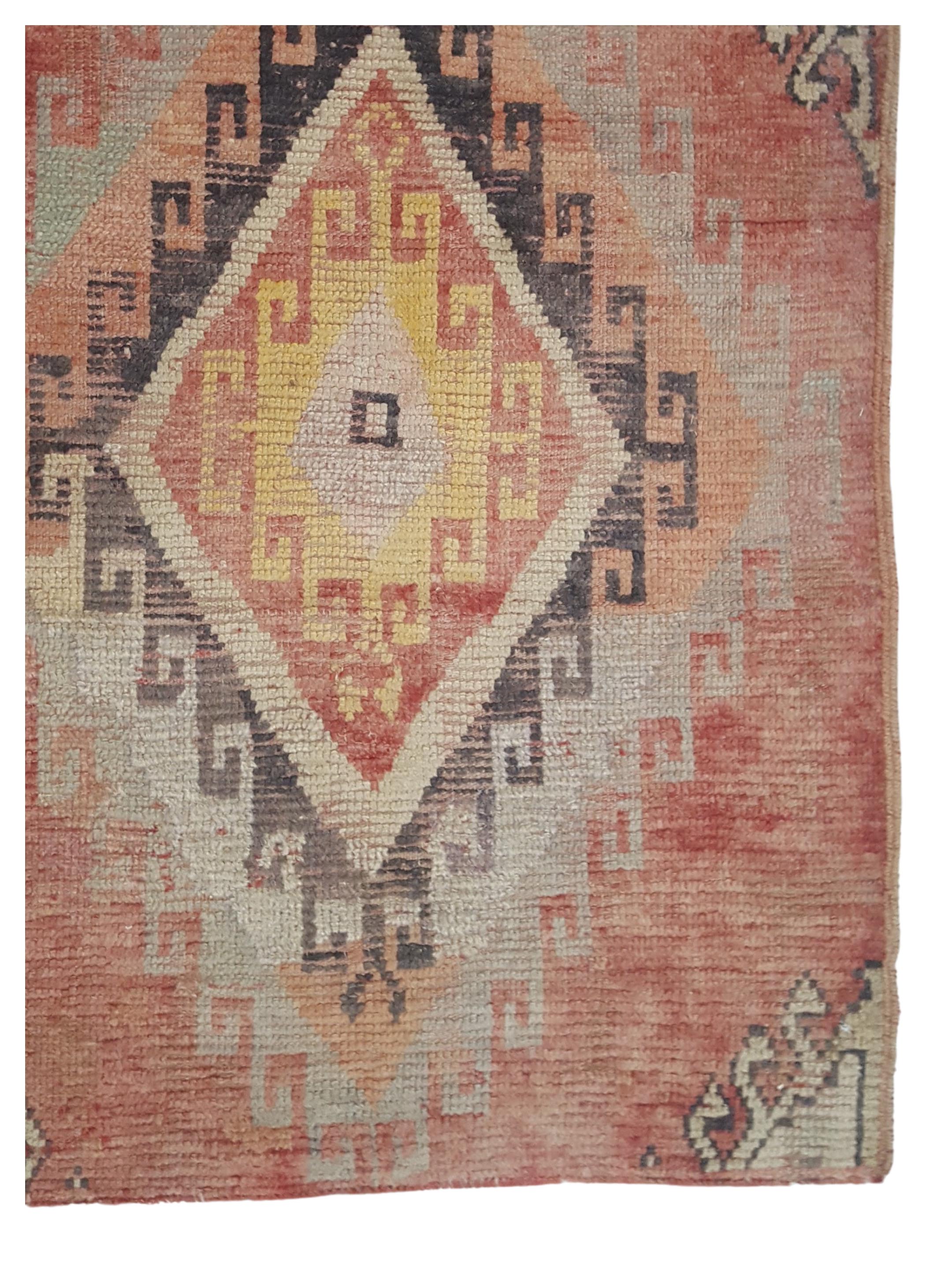 Anatolia Hand Knotted Orange 3x8 - Image 2 of 4