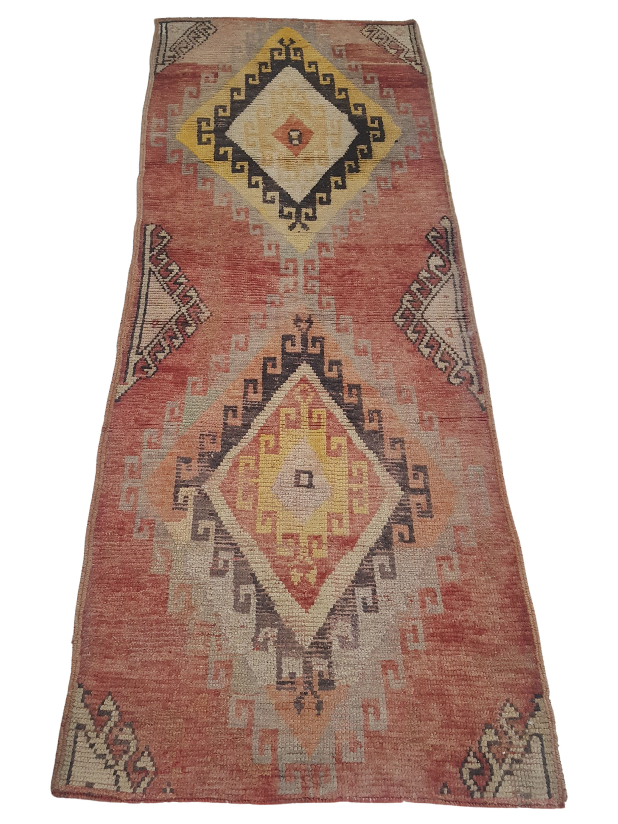 Anatolia Hand Knotted Orange 3x8 - Image 3 of 4