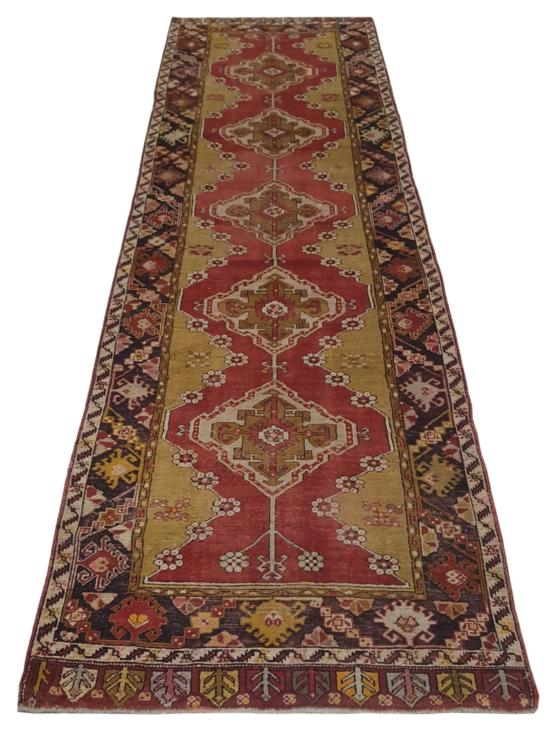 Anatolia Hand Knotted Red 4x13 - Image 3 of 4