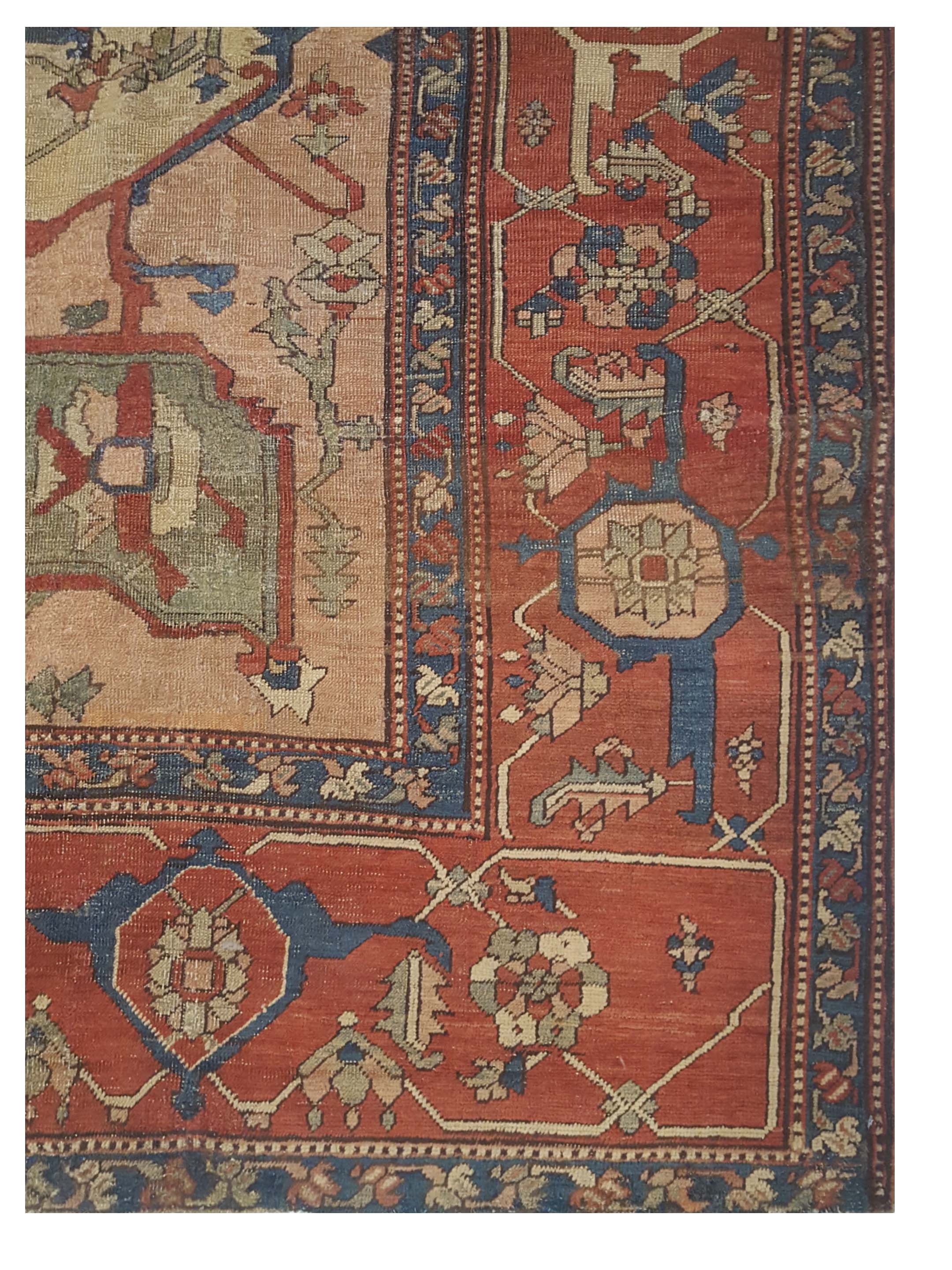Antique Serapi Gold 9x13 - Image 2 of 3