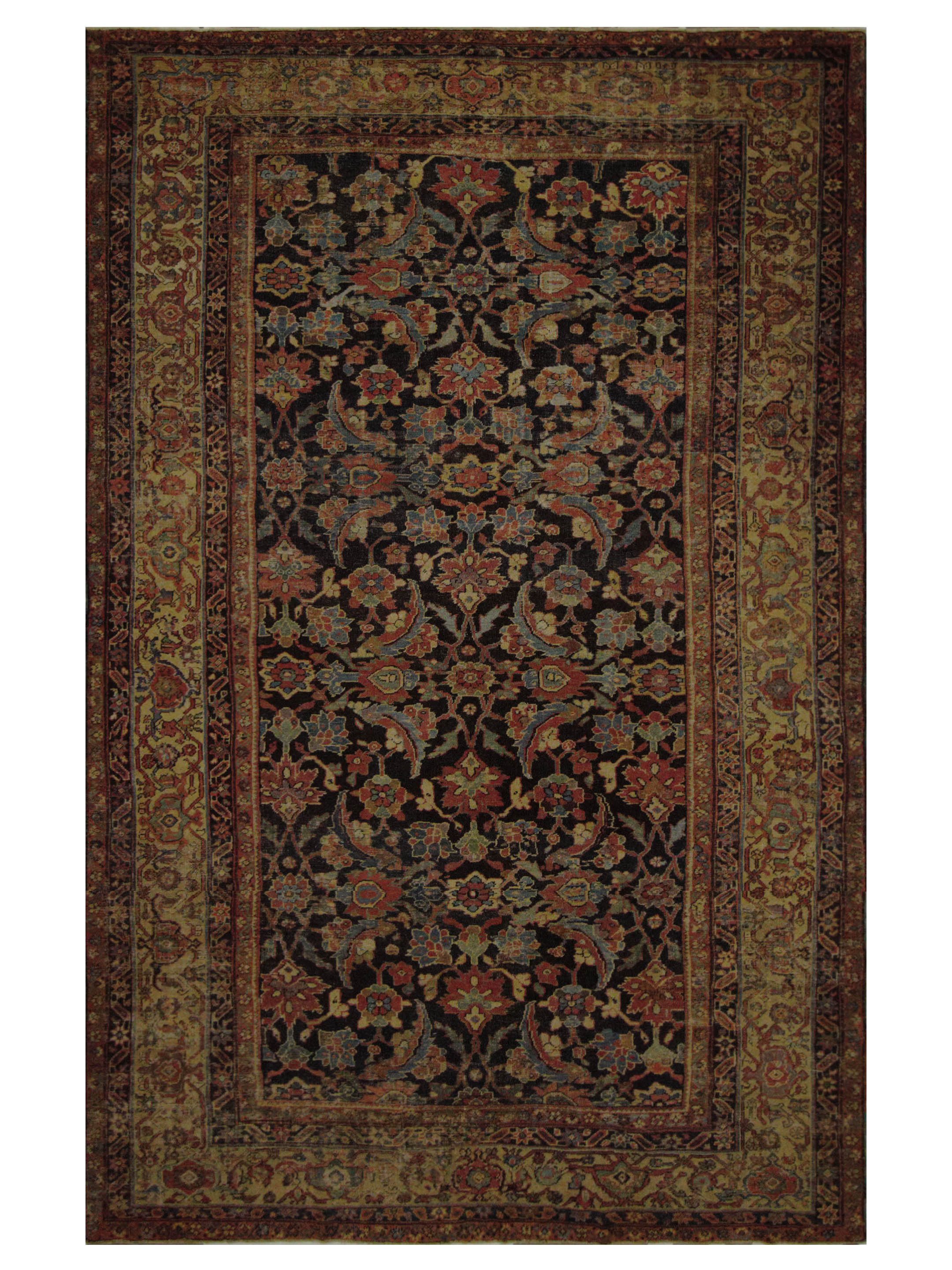 Antique Mahal Navy 10x14 - Image 5 of 5