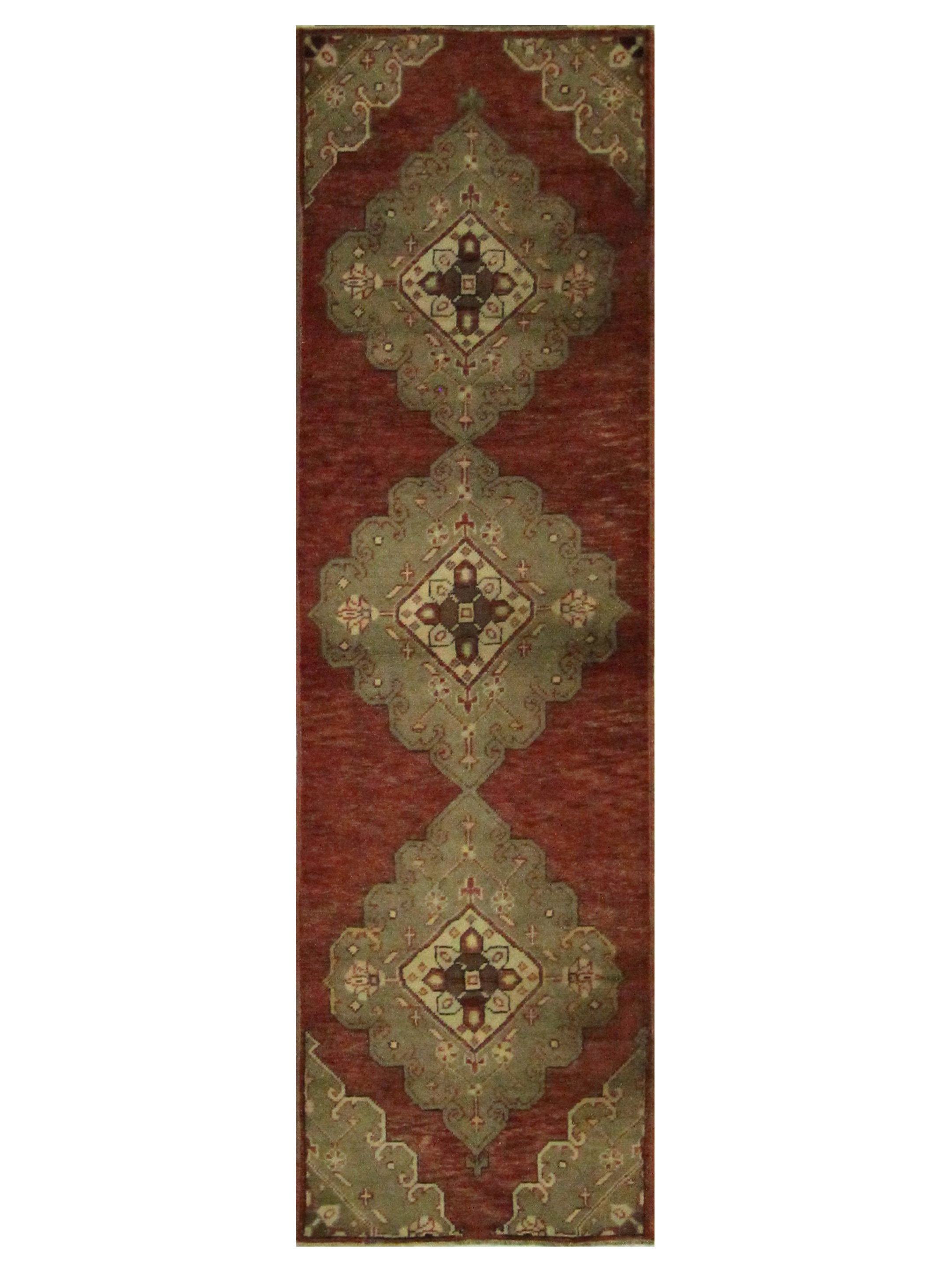 Anatolia Hand Knotted Rust 3x9