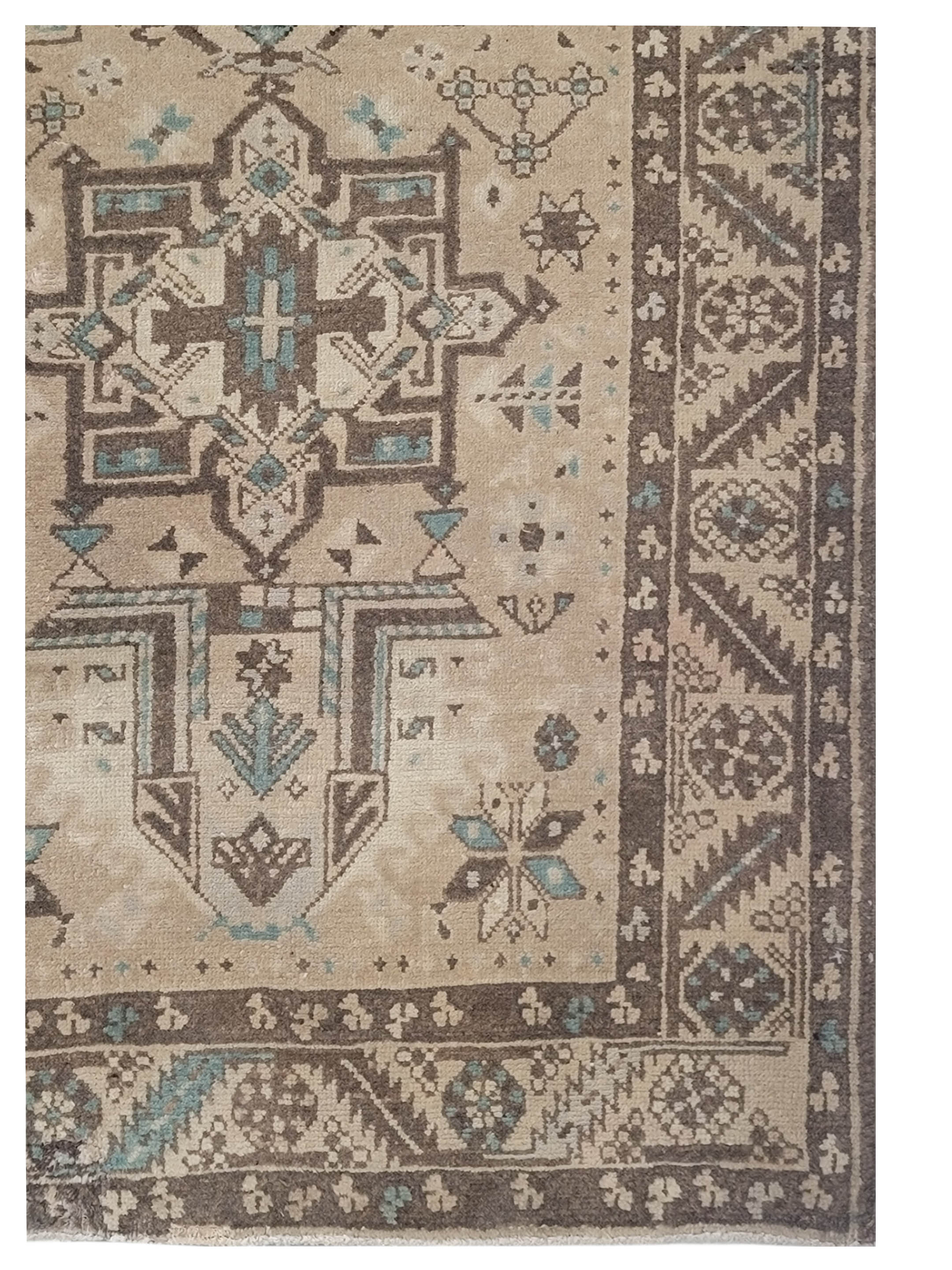Antique Heriz Beige 3x14 - Image 4 of 4