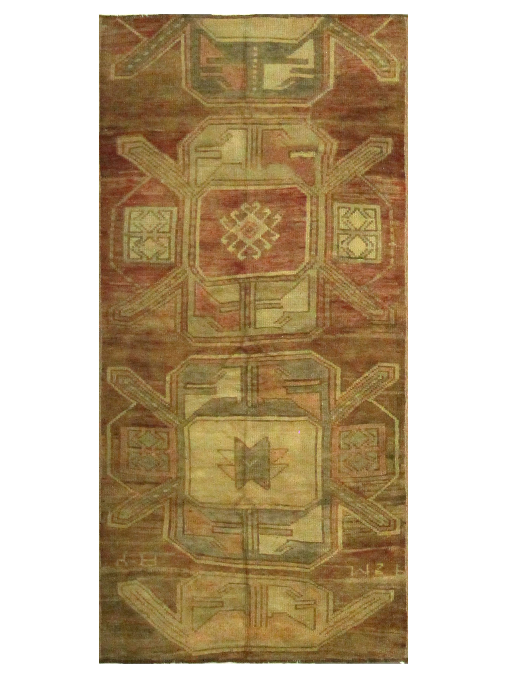 Kars Hand Knotted Orange 4x7