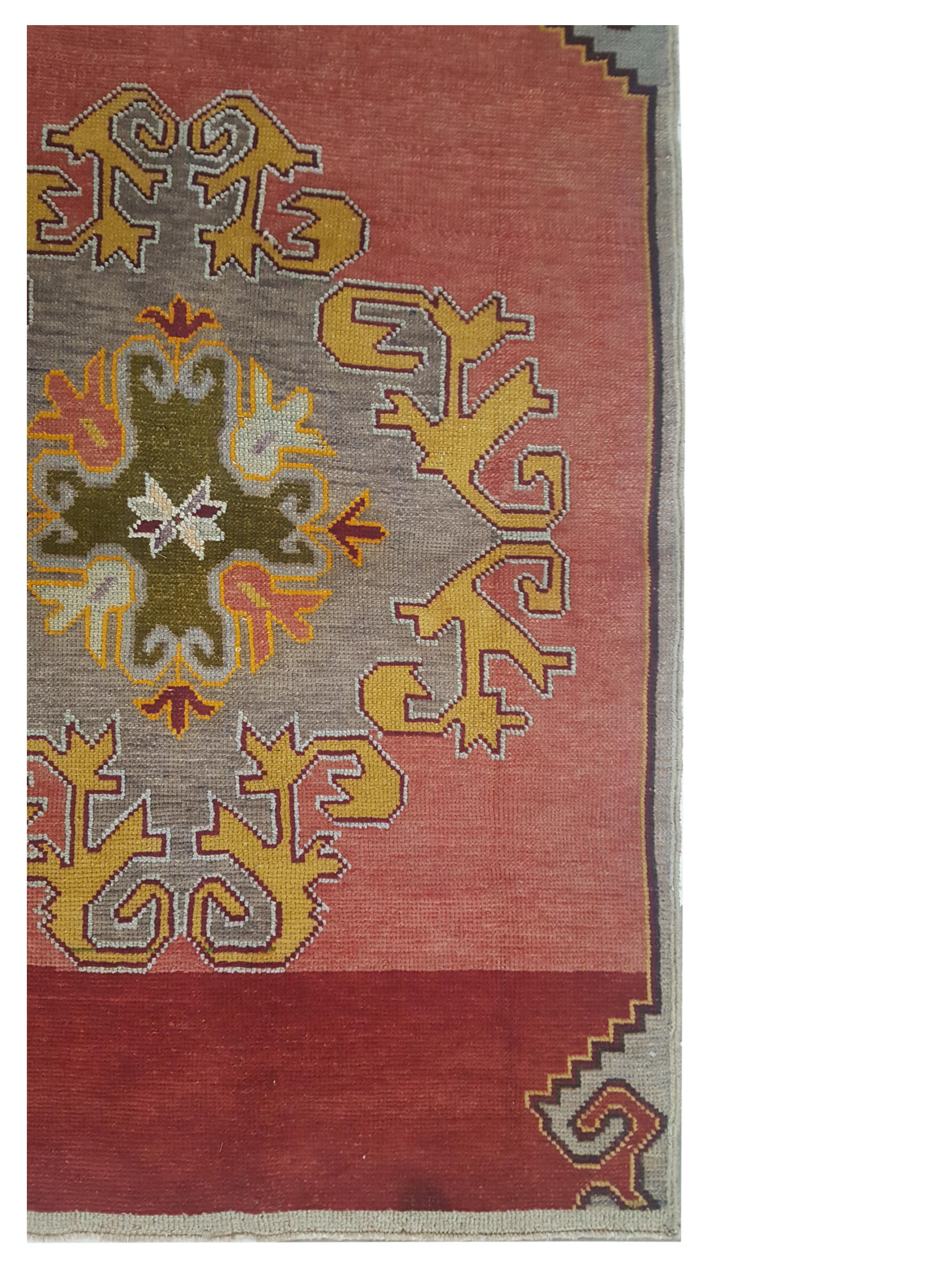Anatolia Hand Knotted Orange 3x5 - Image 2 of 3