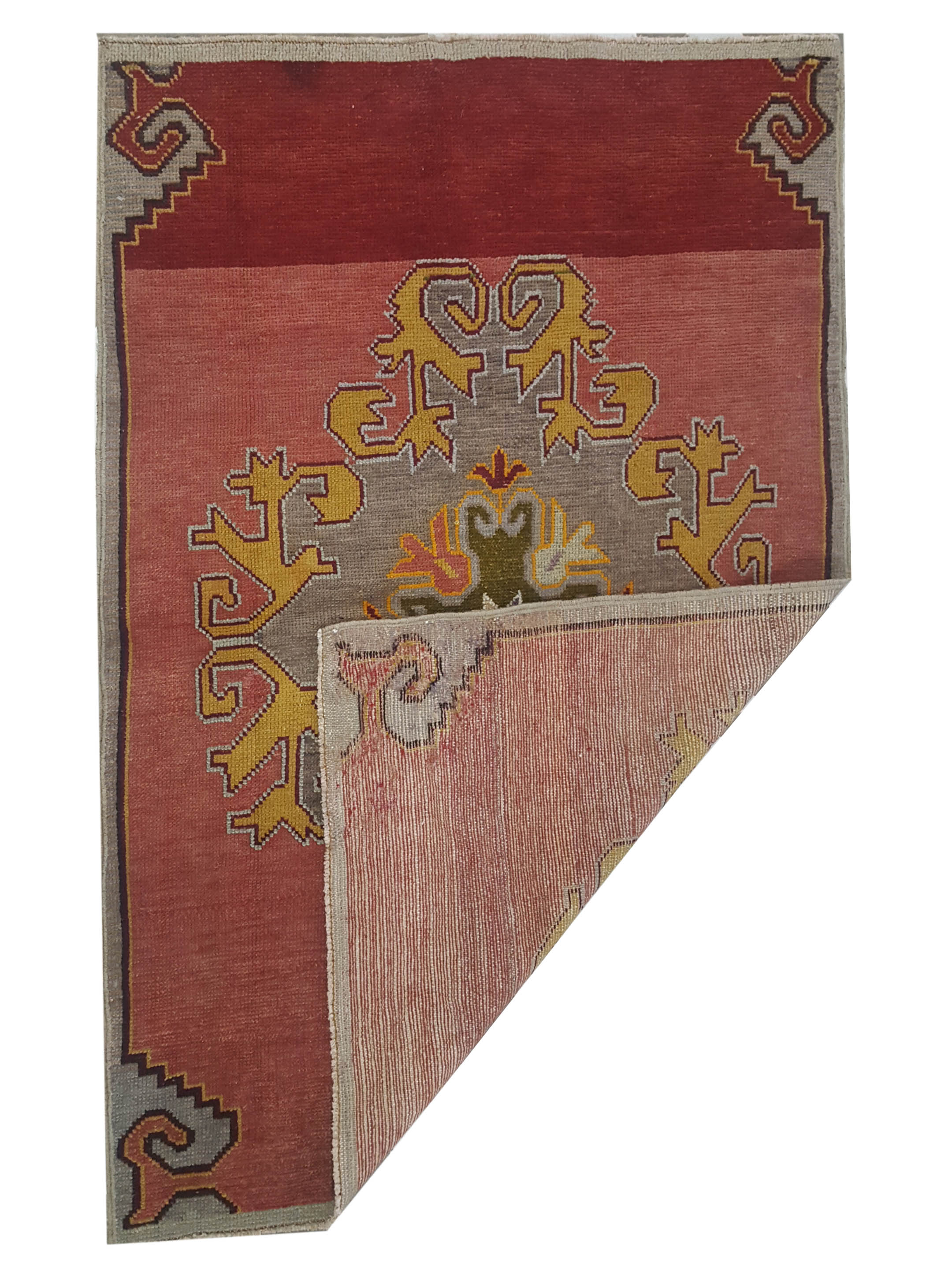Anatolia Hand Knotted Orange 3x5 - Image 3 of 3