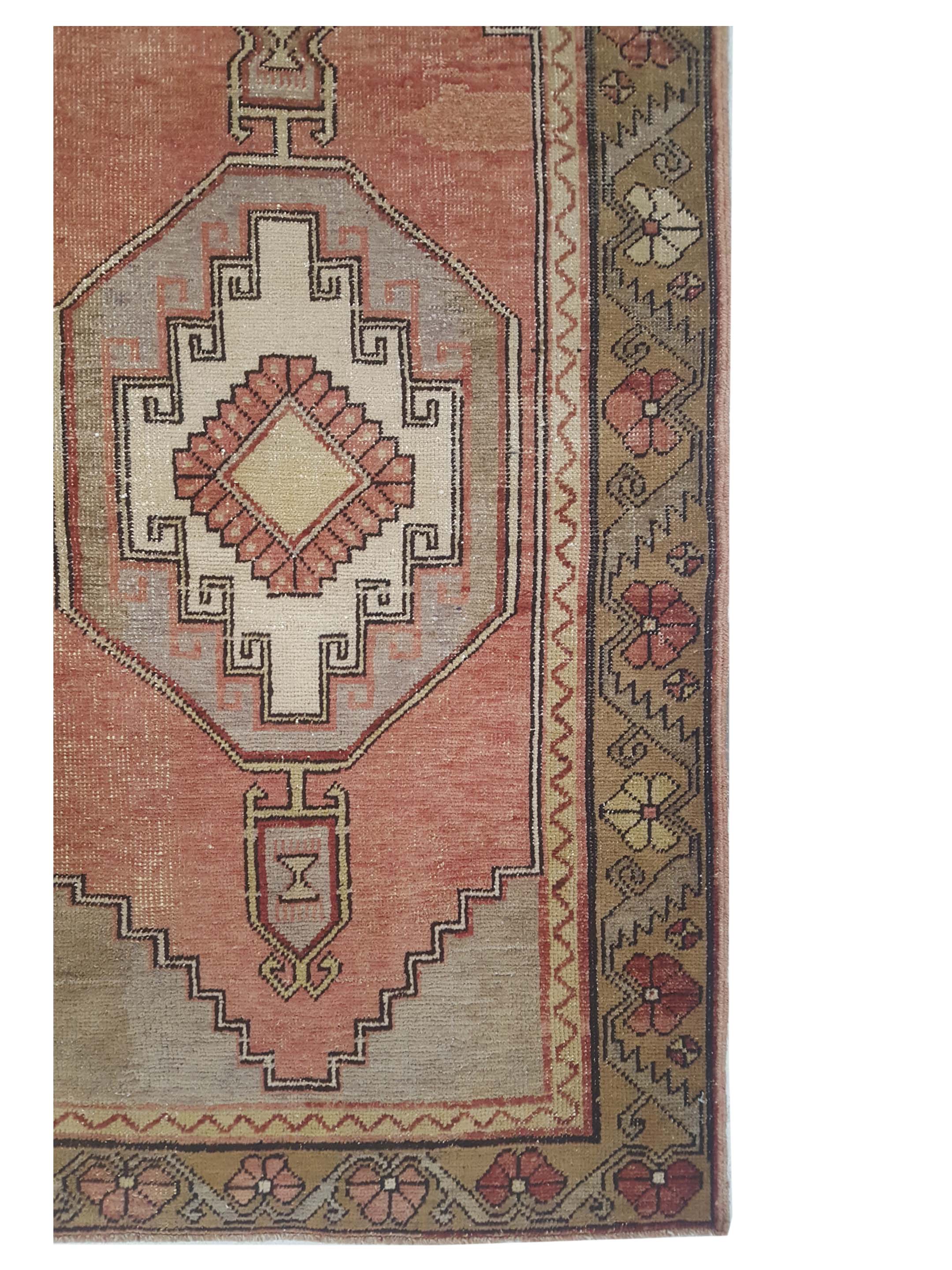 Anatolia Hand Knotted Orange 3x5 - Image 3 of 4