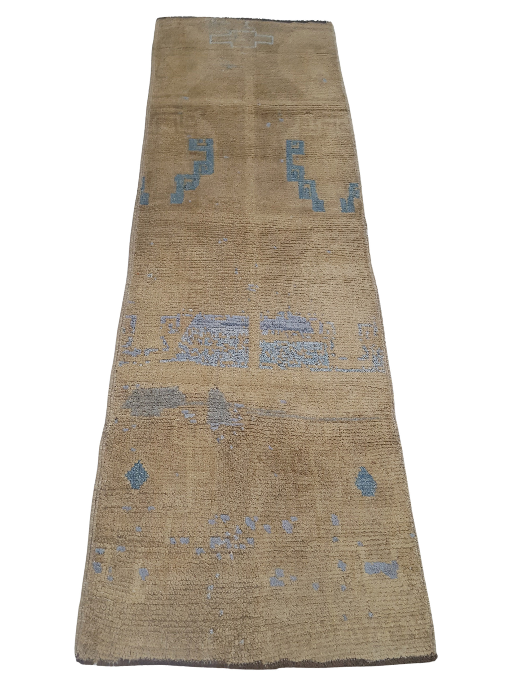 Moroccan Hand Knotted Camel 3x8 - Image 3 of 4