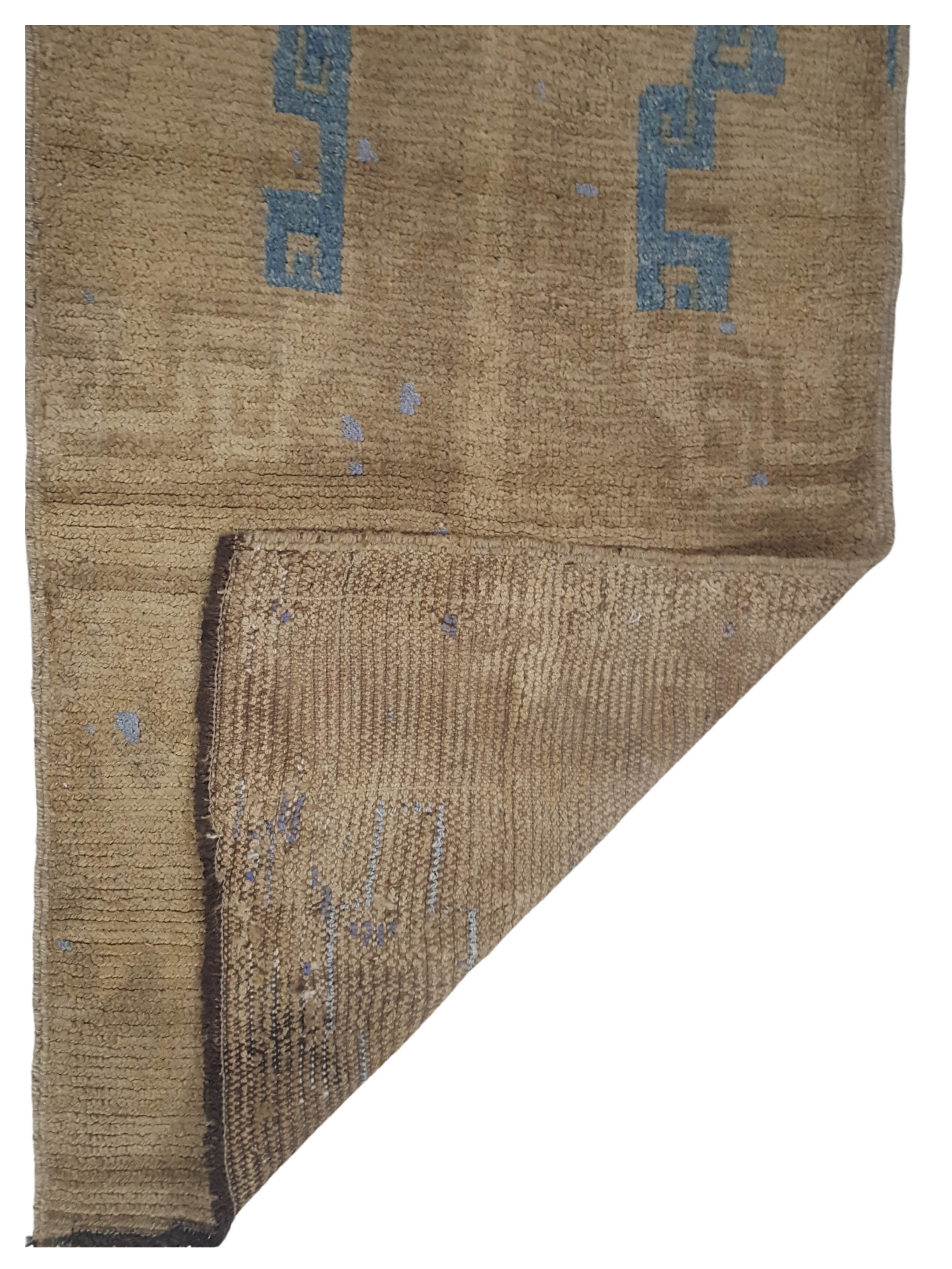 Moroccan Hand Knotted Camel 3x8 - Image 4 of 4