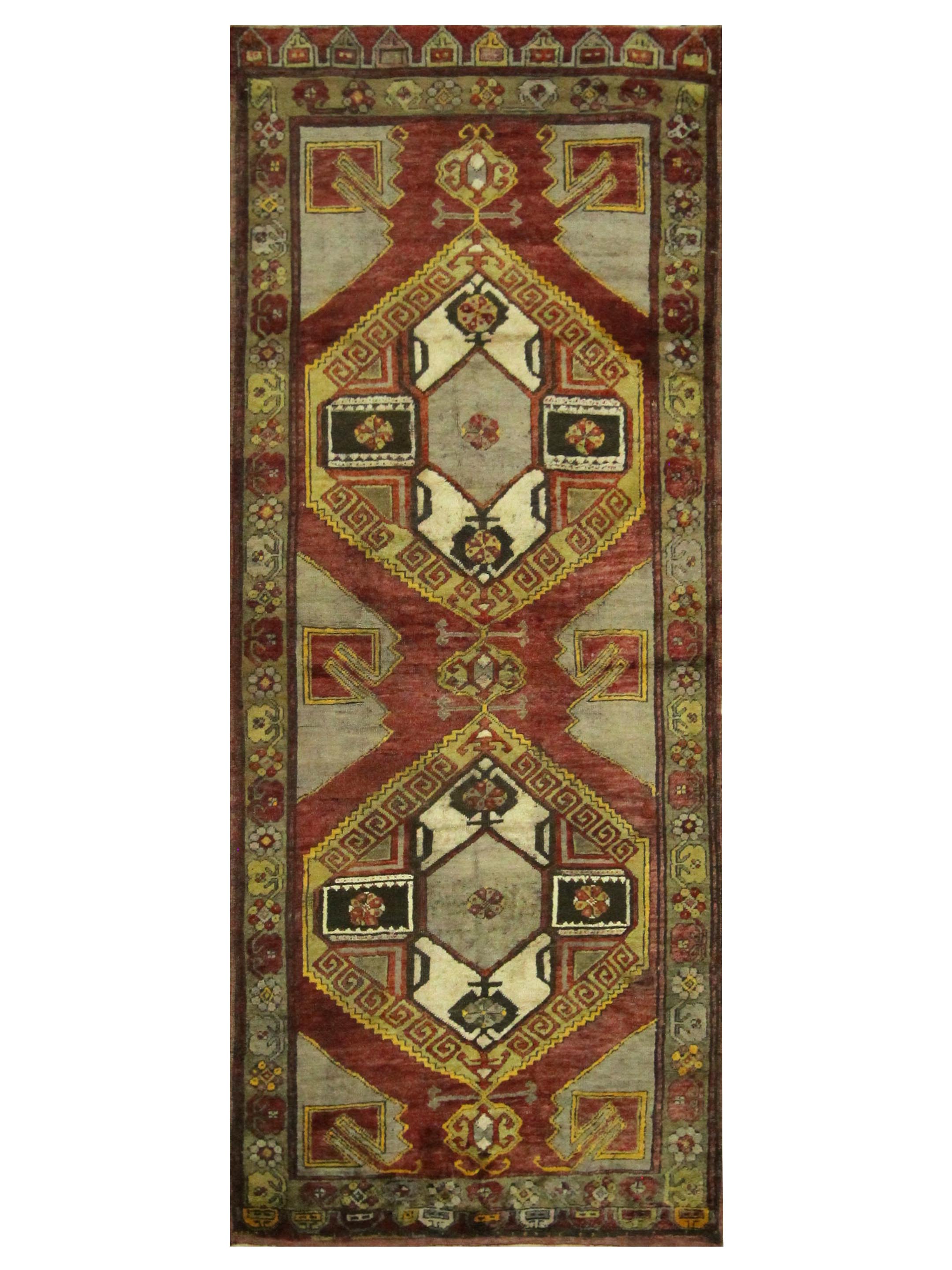 Karapinar Hand Knotted Orange 4x12