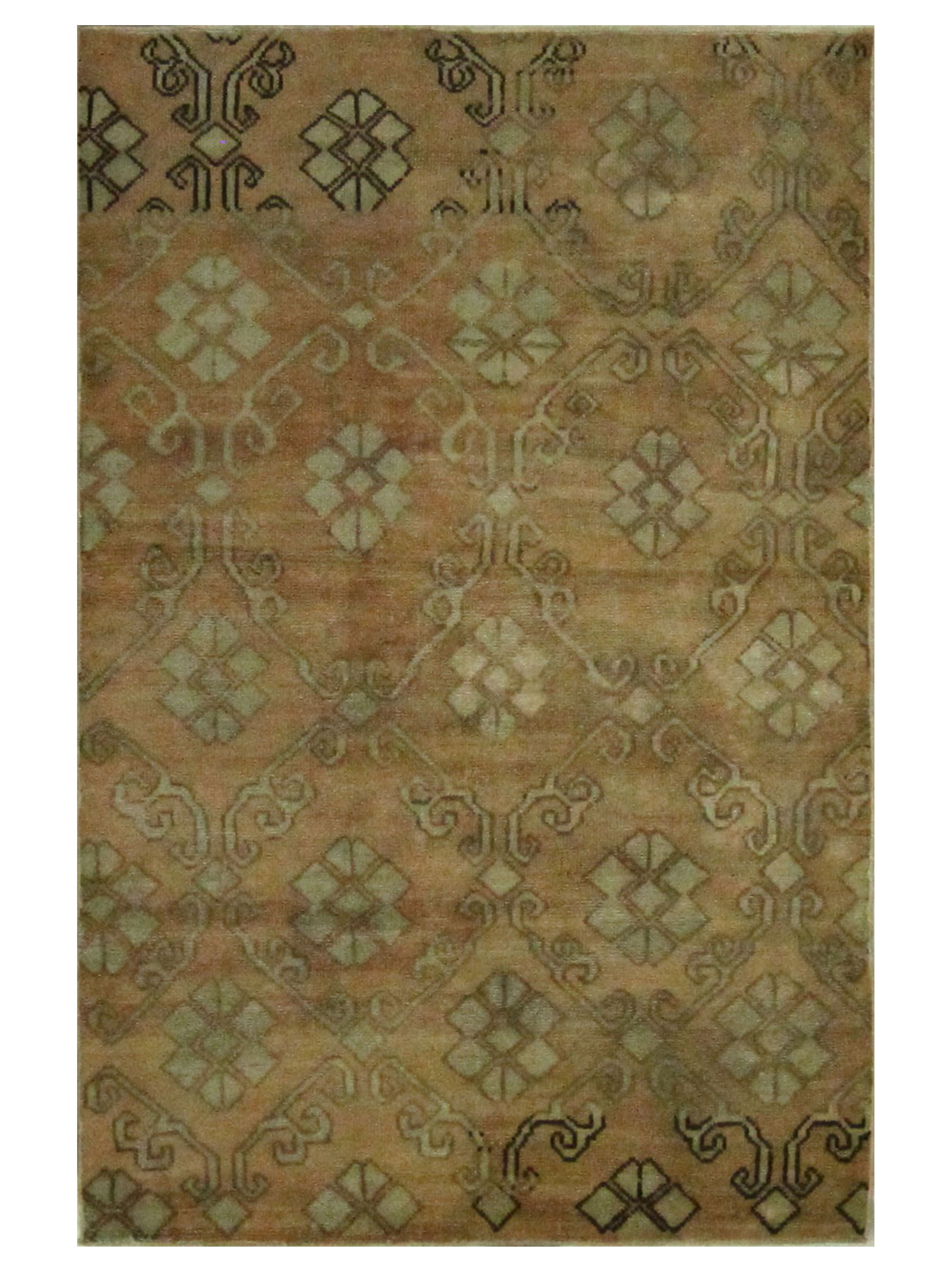 Anatolia Hand Knotted Orange 4x6