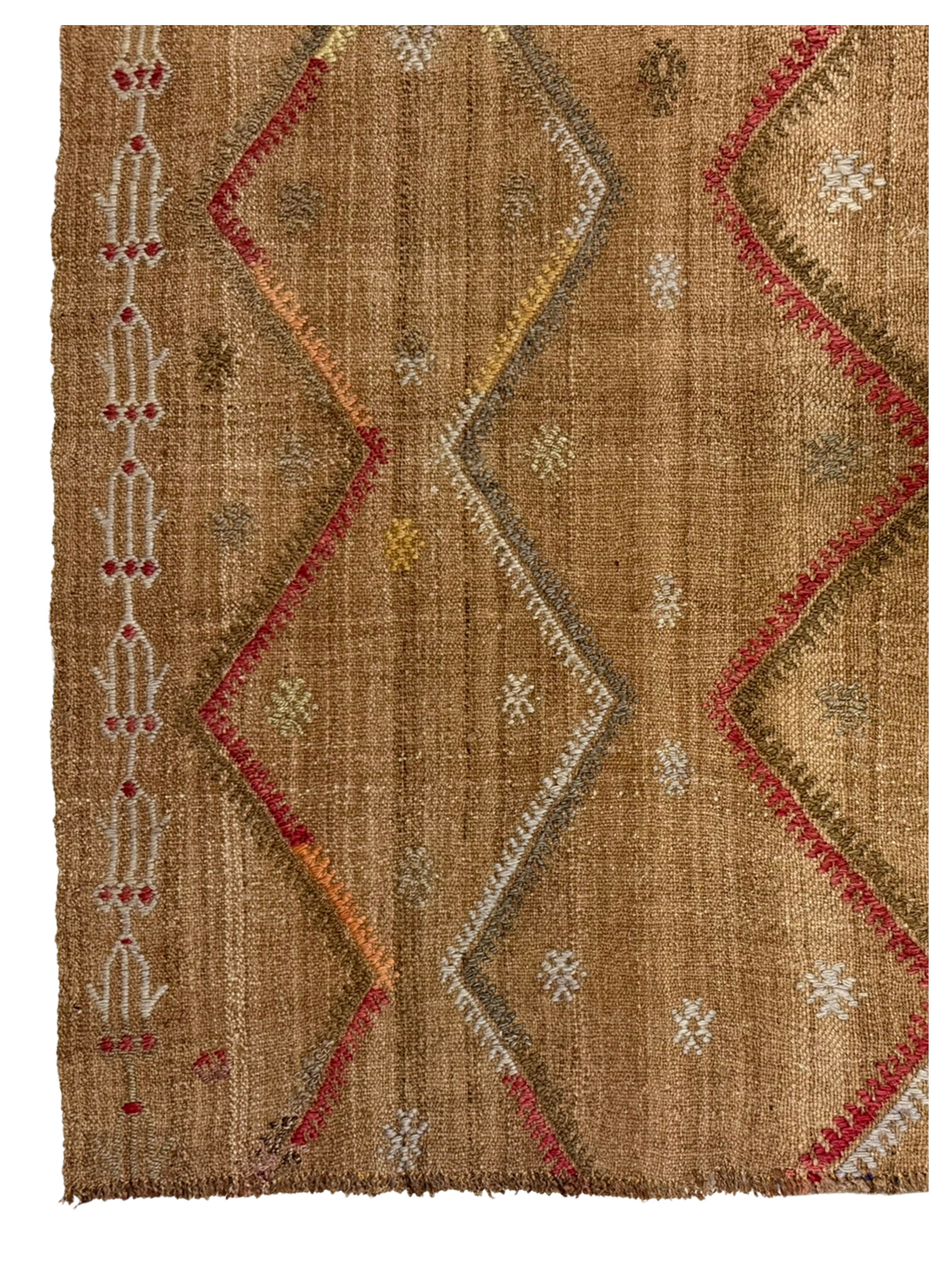 Vintage Kilim Hand Woven Camel 2.6x4 - Image 4 of 4