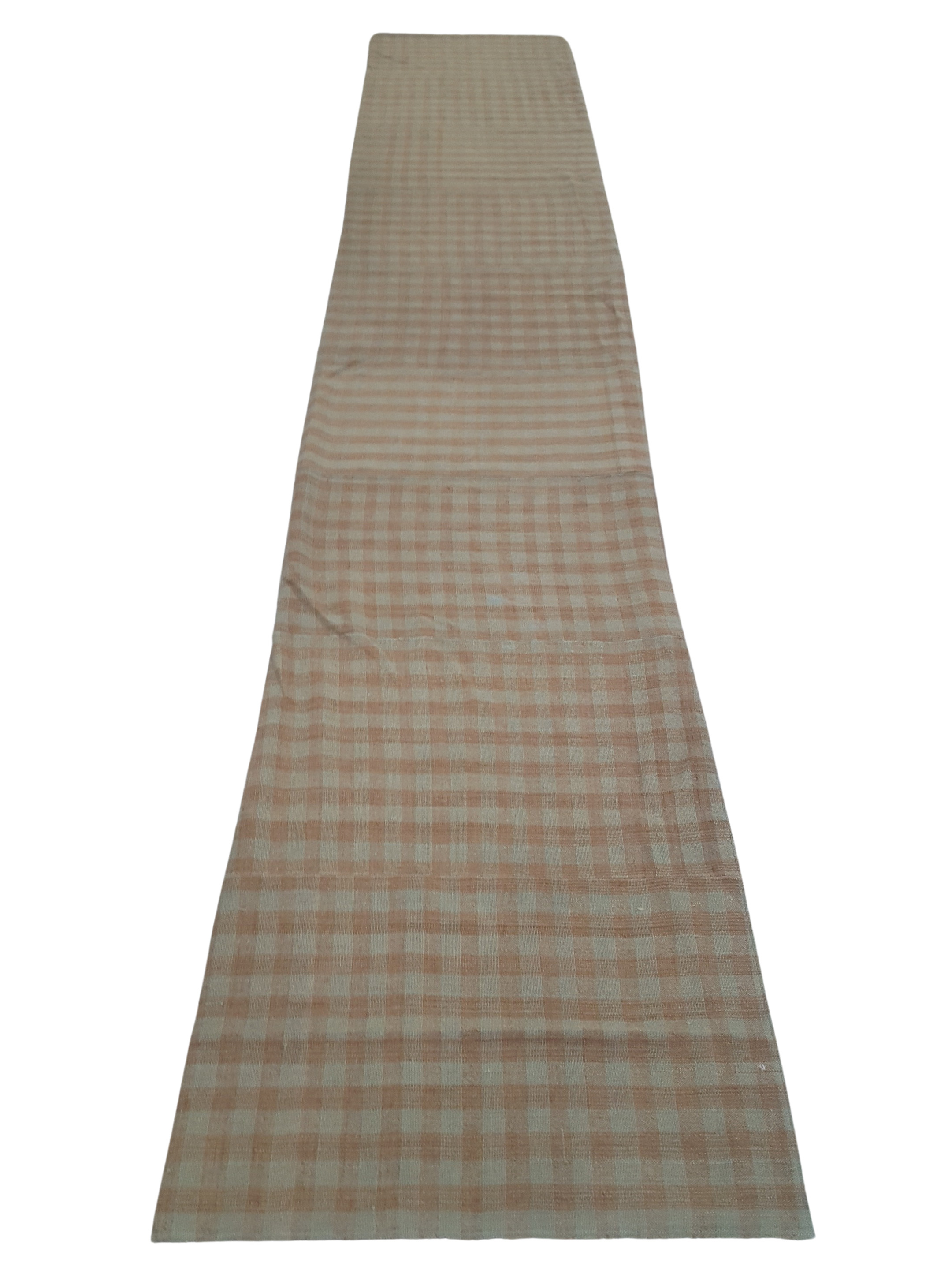 Vintage Kilim Hand Woven Olive 3x14 - Image 3 of 4