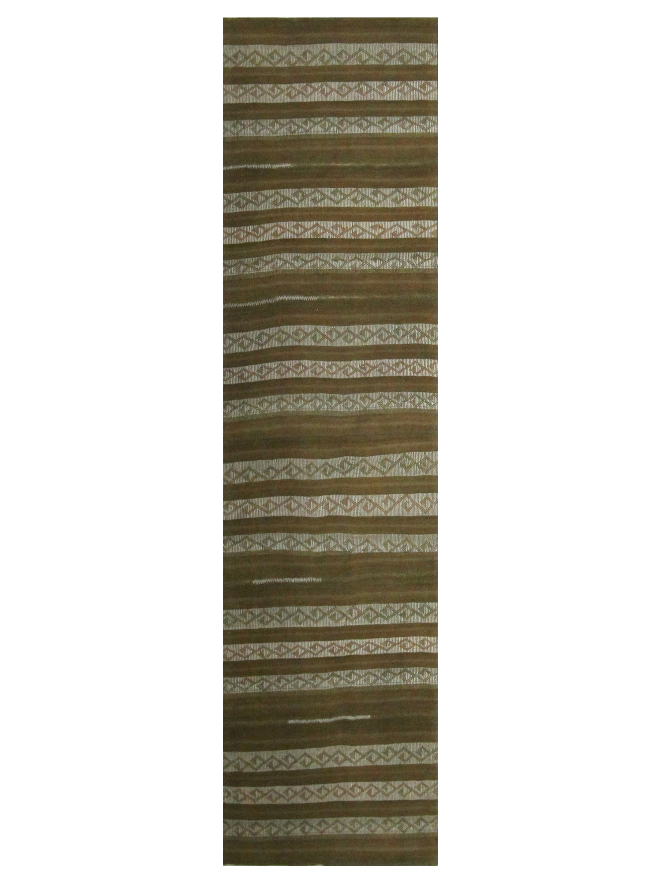 Vintage Kilim Hand Woven Latte 3x10