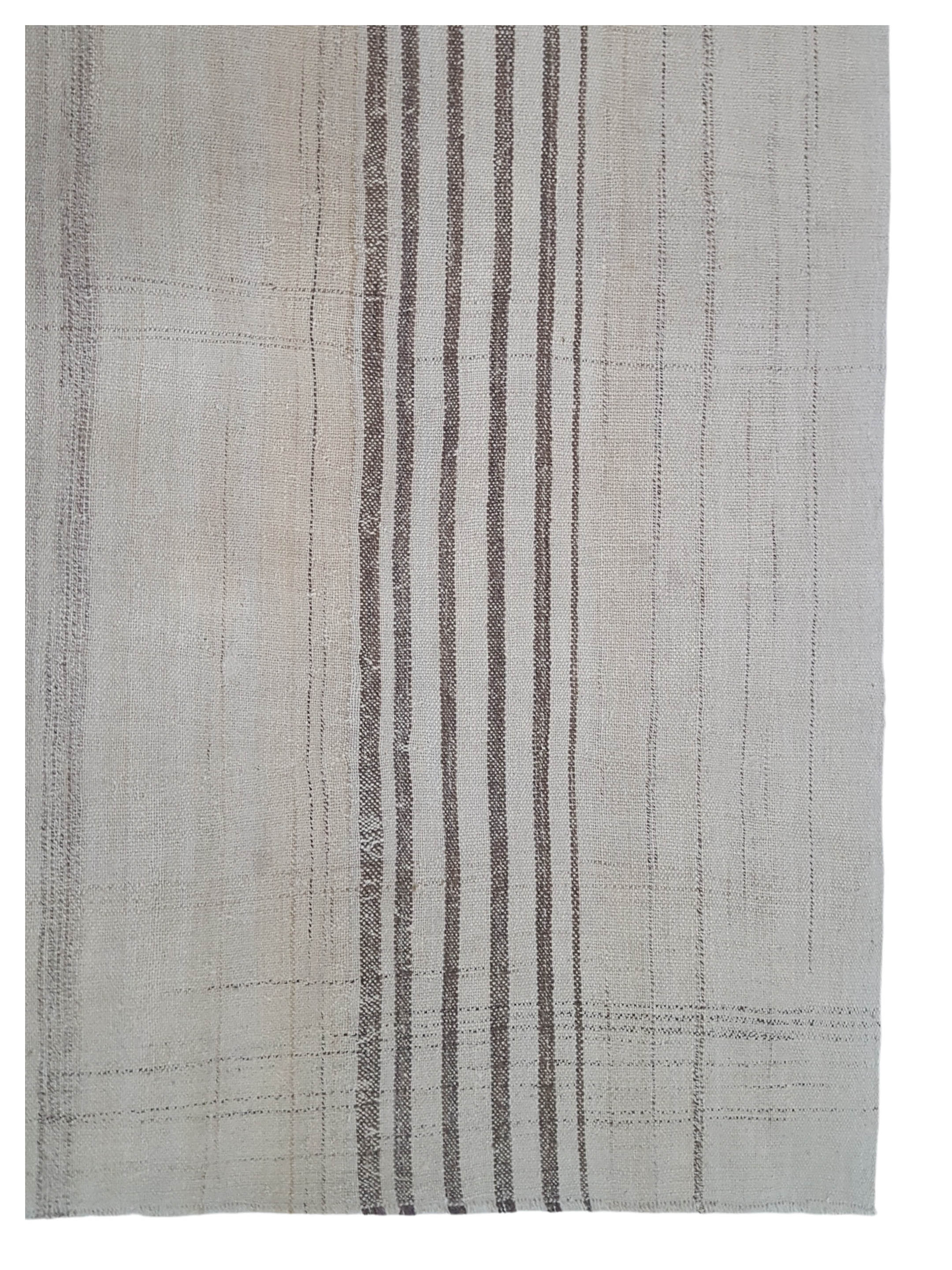 Vintage Kilim Hand Woven Ivory 2.6x10 - Image 2 of 4