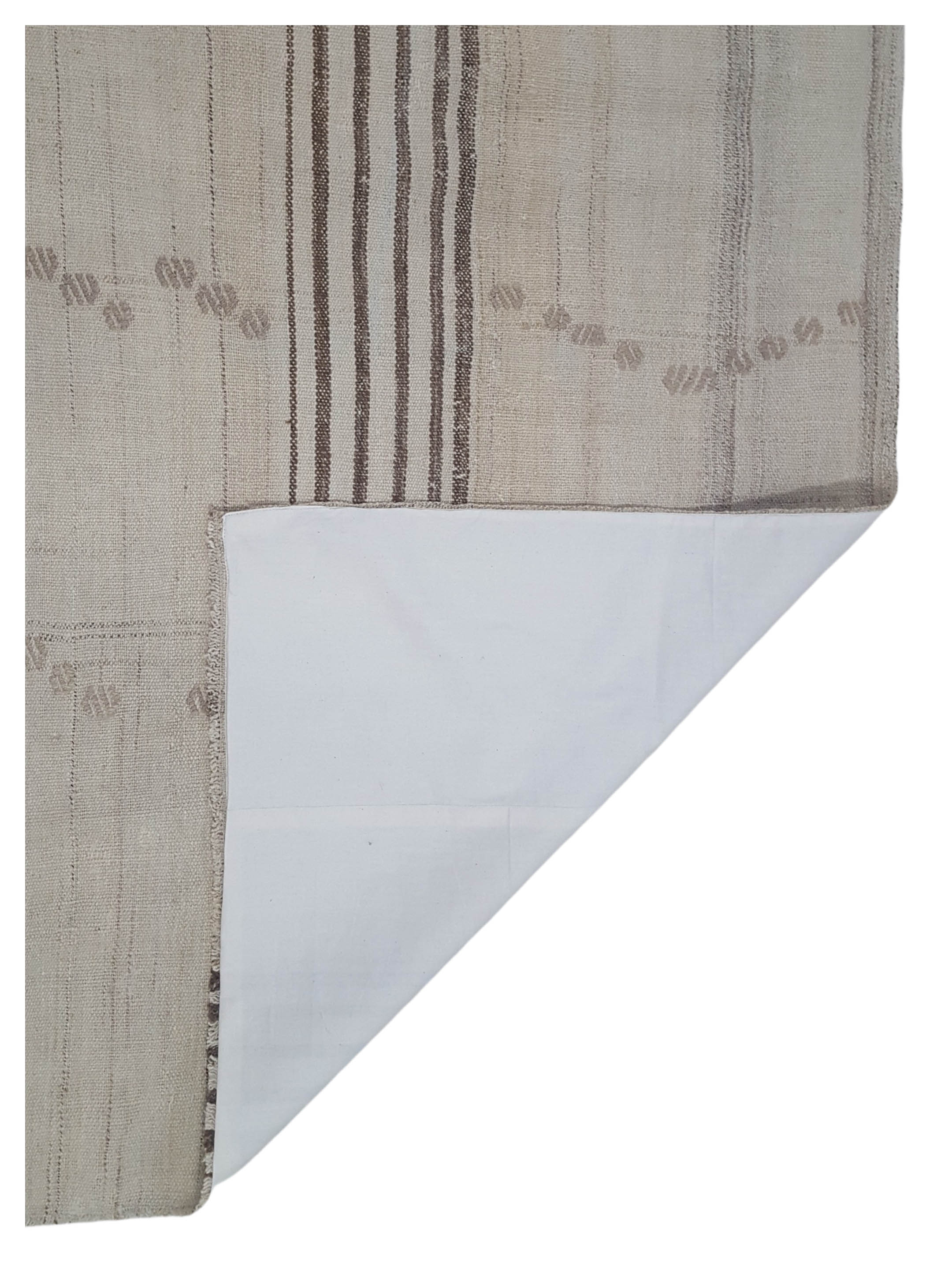 Vintage Kilim Hand Woven Ivory 2.6x10 - Image 4 of 4
