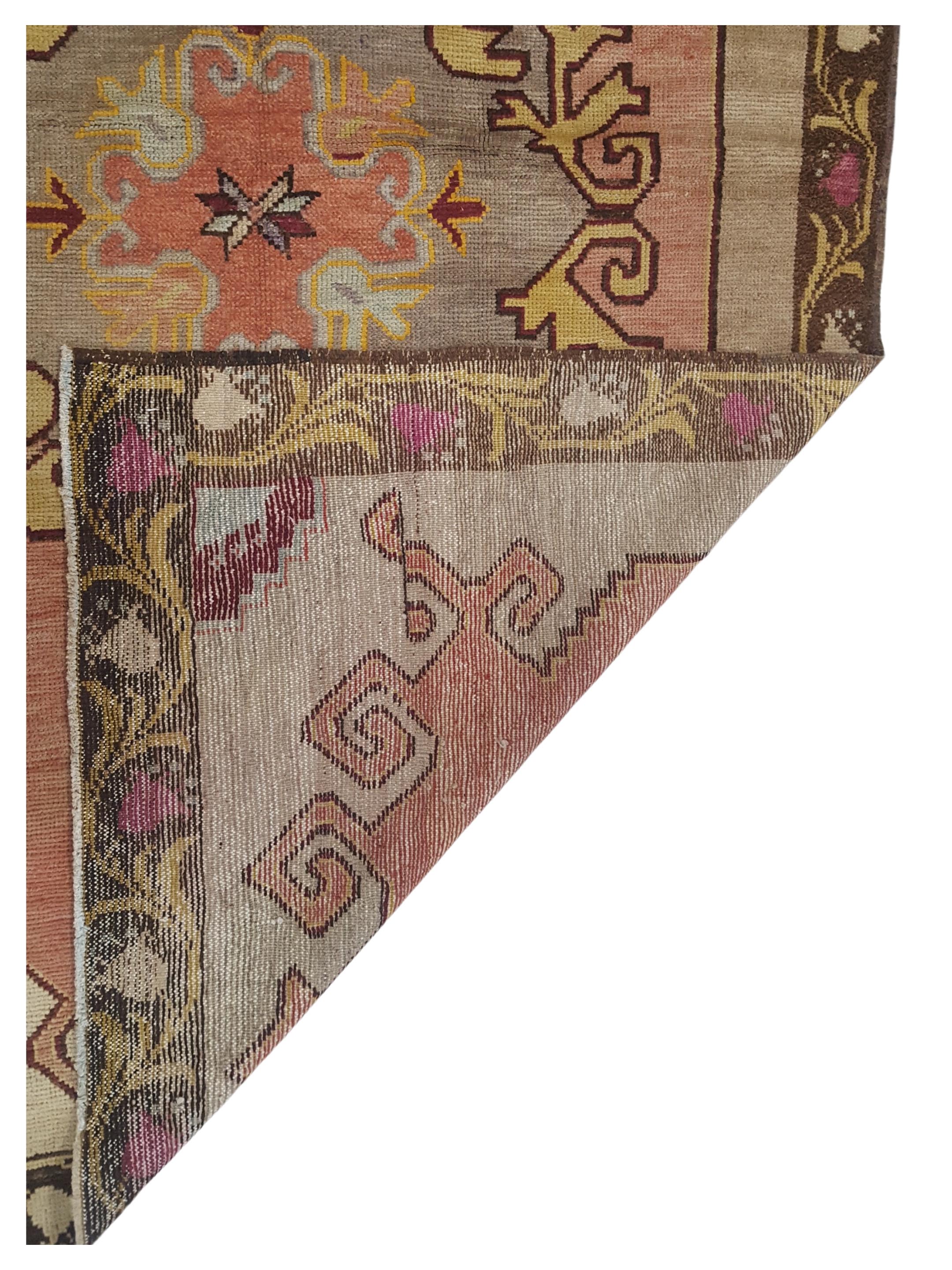 Anatolia Hand Knotted Orange 5x8 - Image 3 of 3