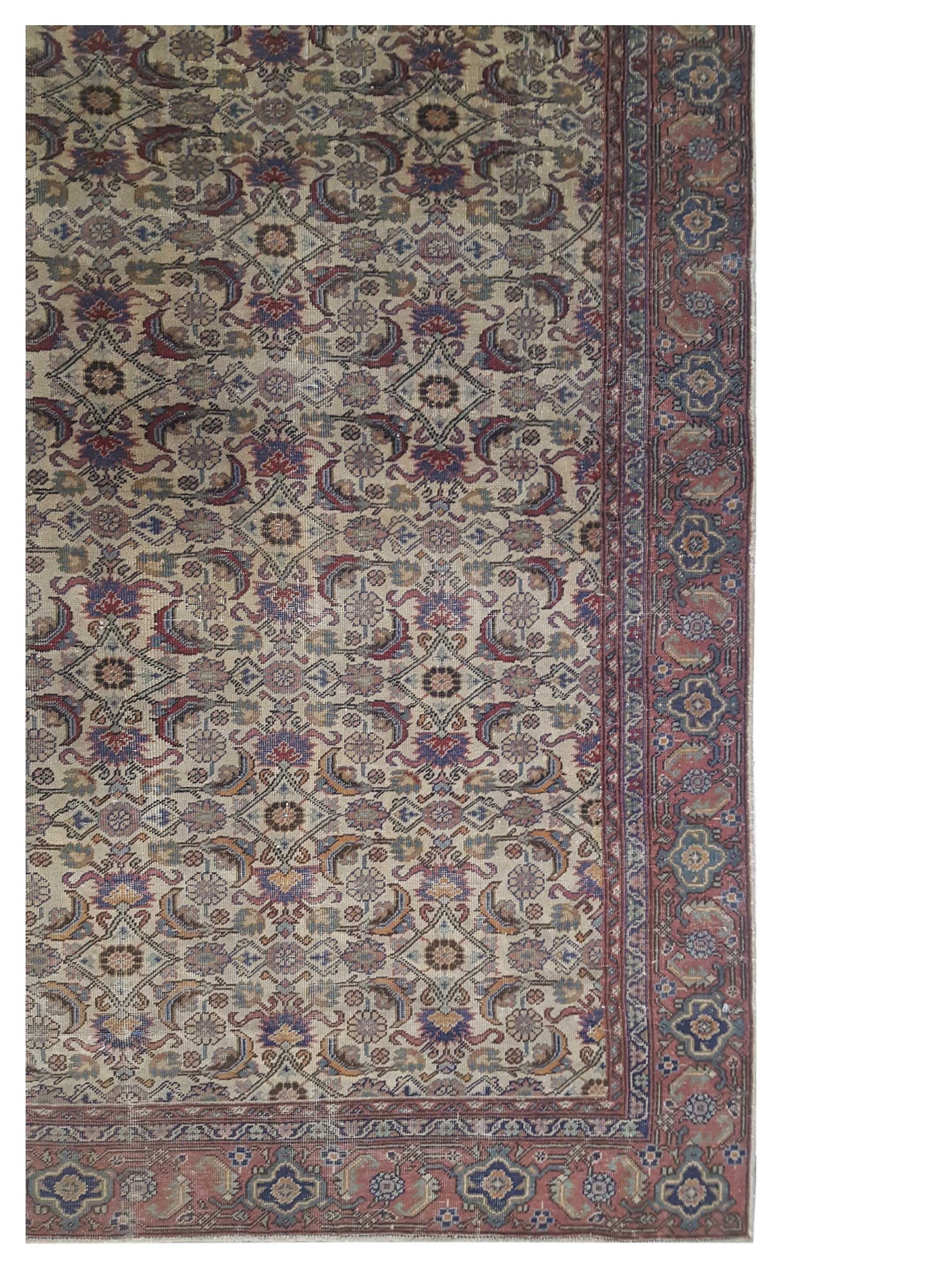Antique Farahan Ivory 3x5 - Image 2 of 3