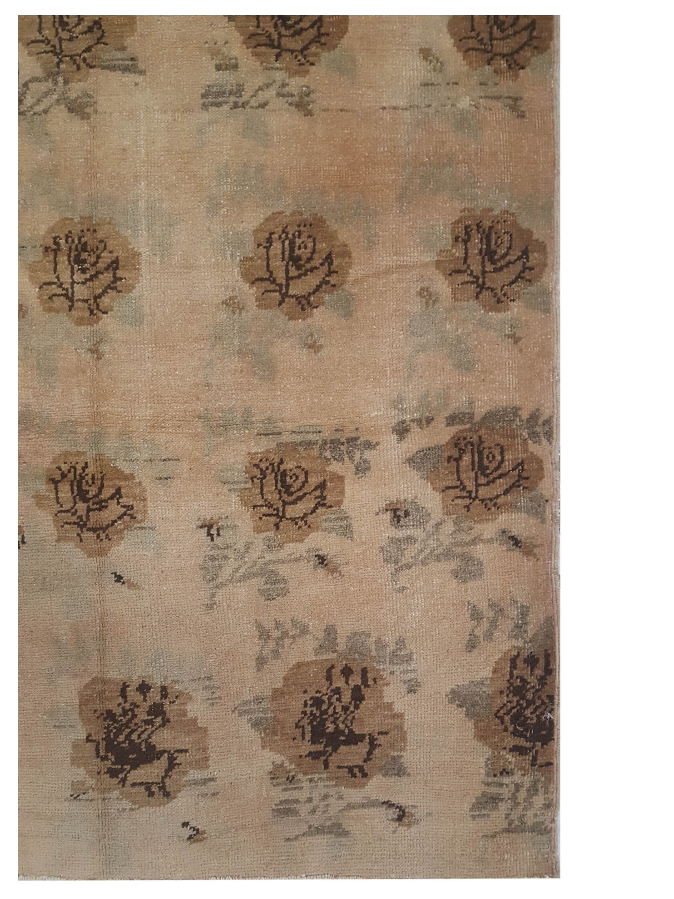 Anatolia Hand Knotted Peach 4x4 - Image 2 of 3
