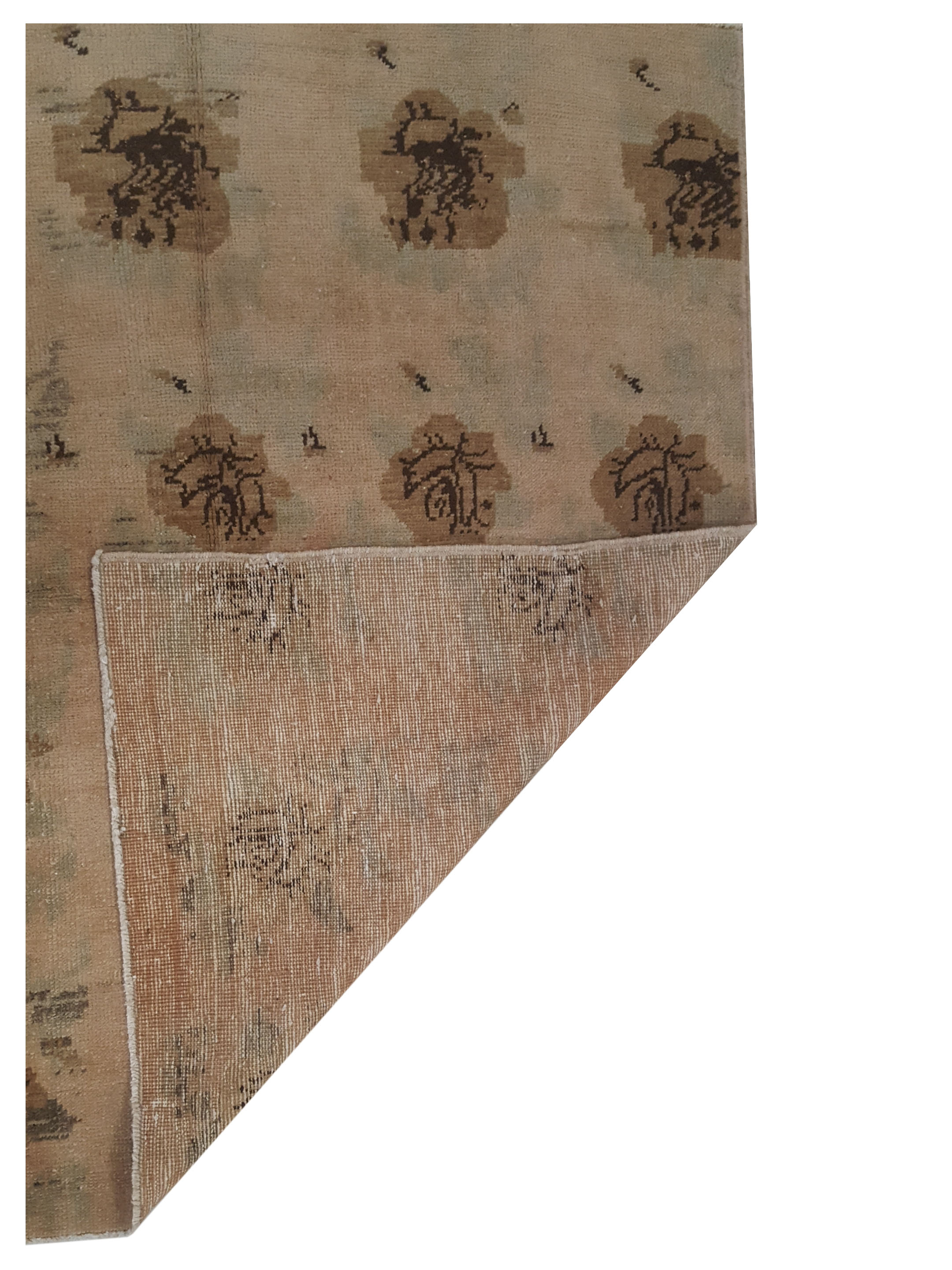 Anatolia Hand Knotted Peach 4x4 - Image 3 of 3