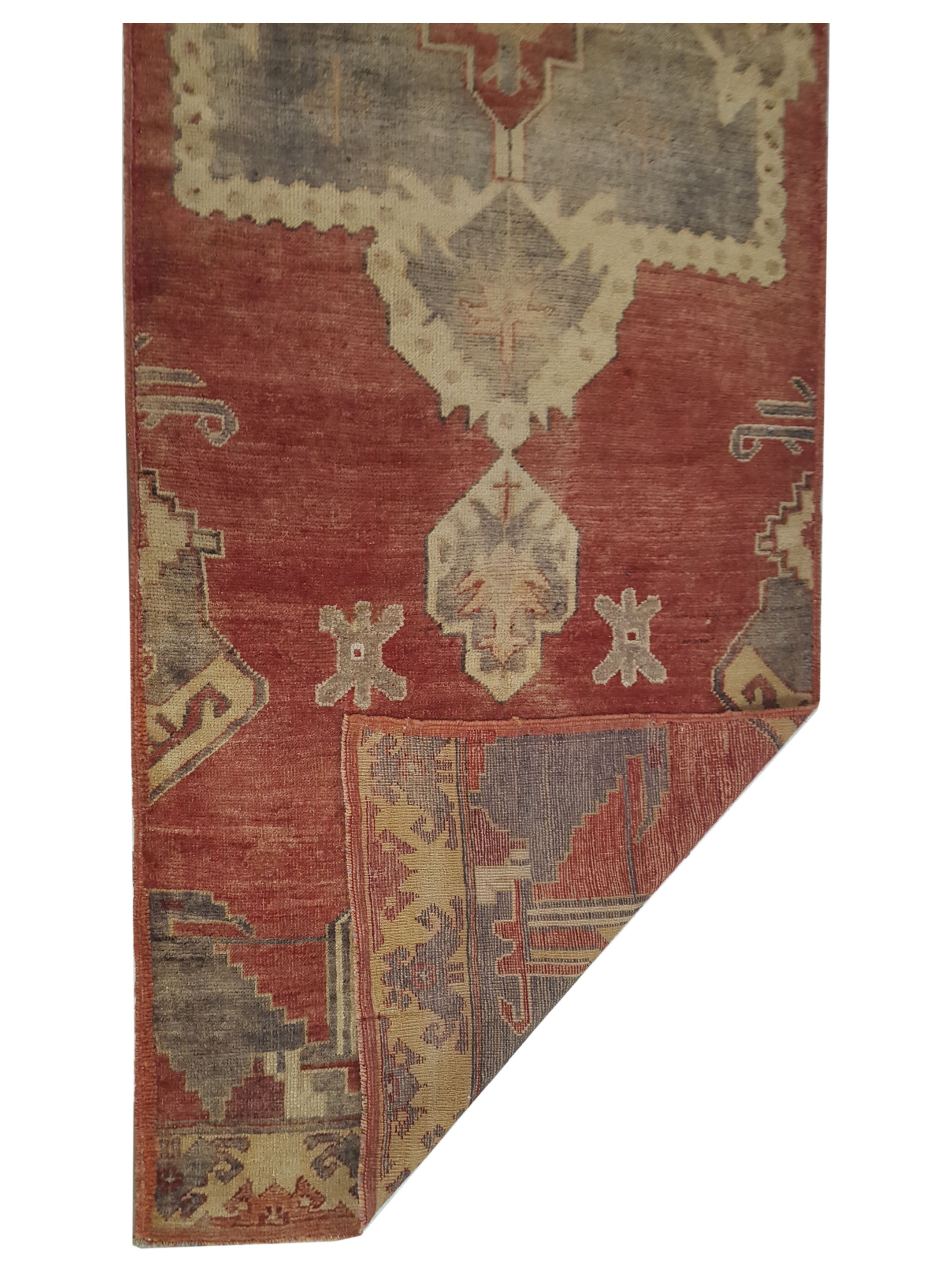 Anatolia Hand Knotted Red 3x11 - Image 3 of 3