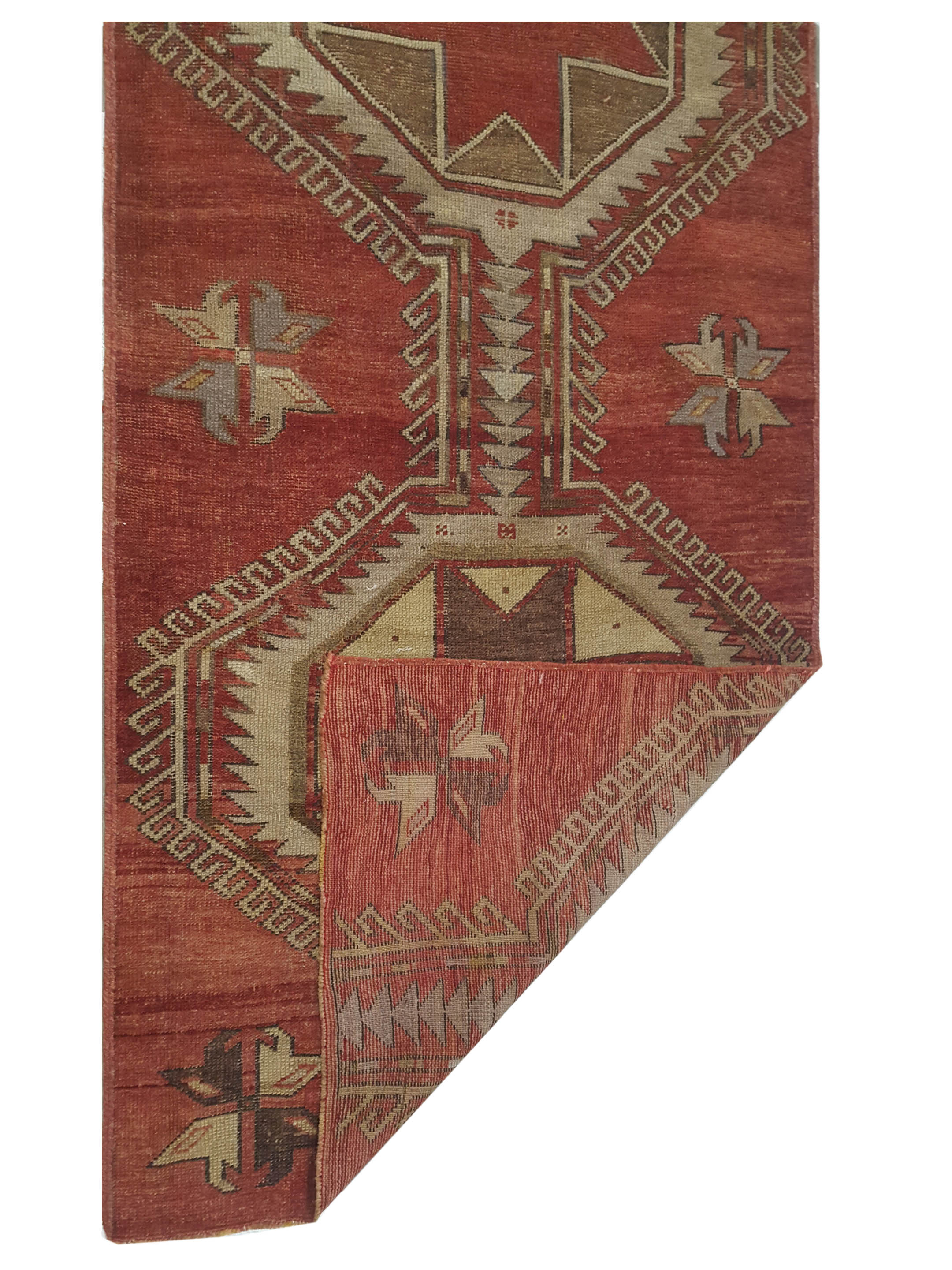 Anatolia Hand Knotted Red 3x7 - Image 3 of 3