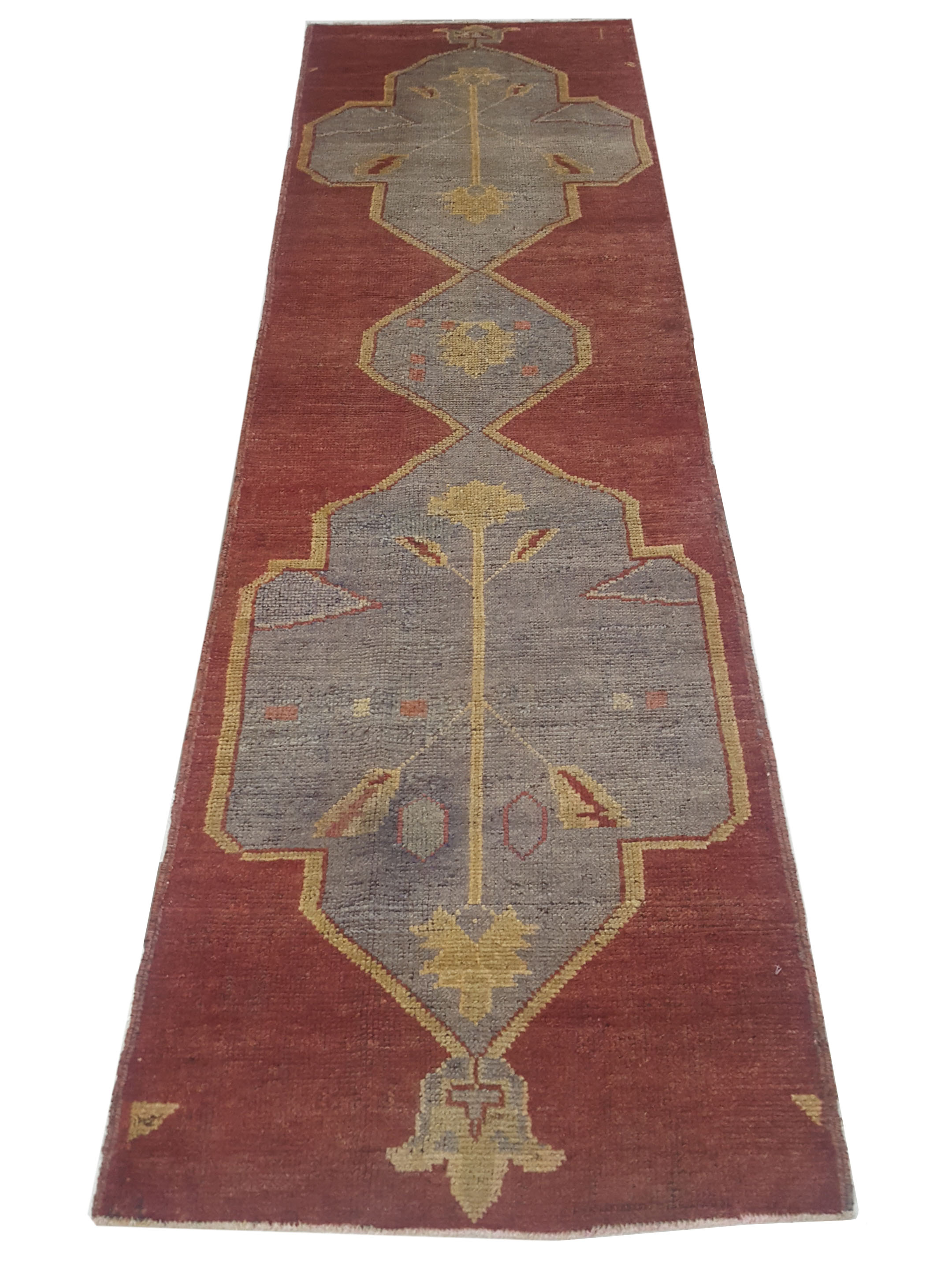 Anatolia Hand Knotted Red 3x9 - Image 2 of 4