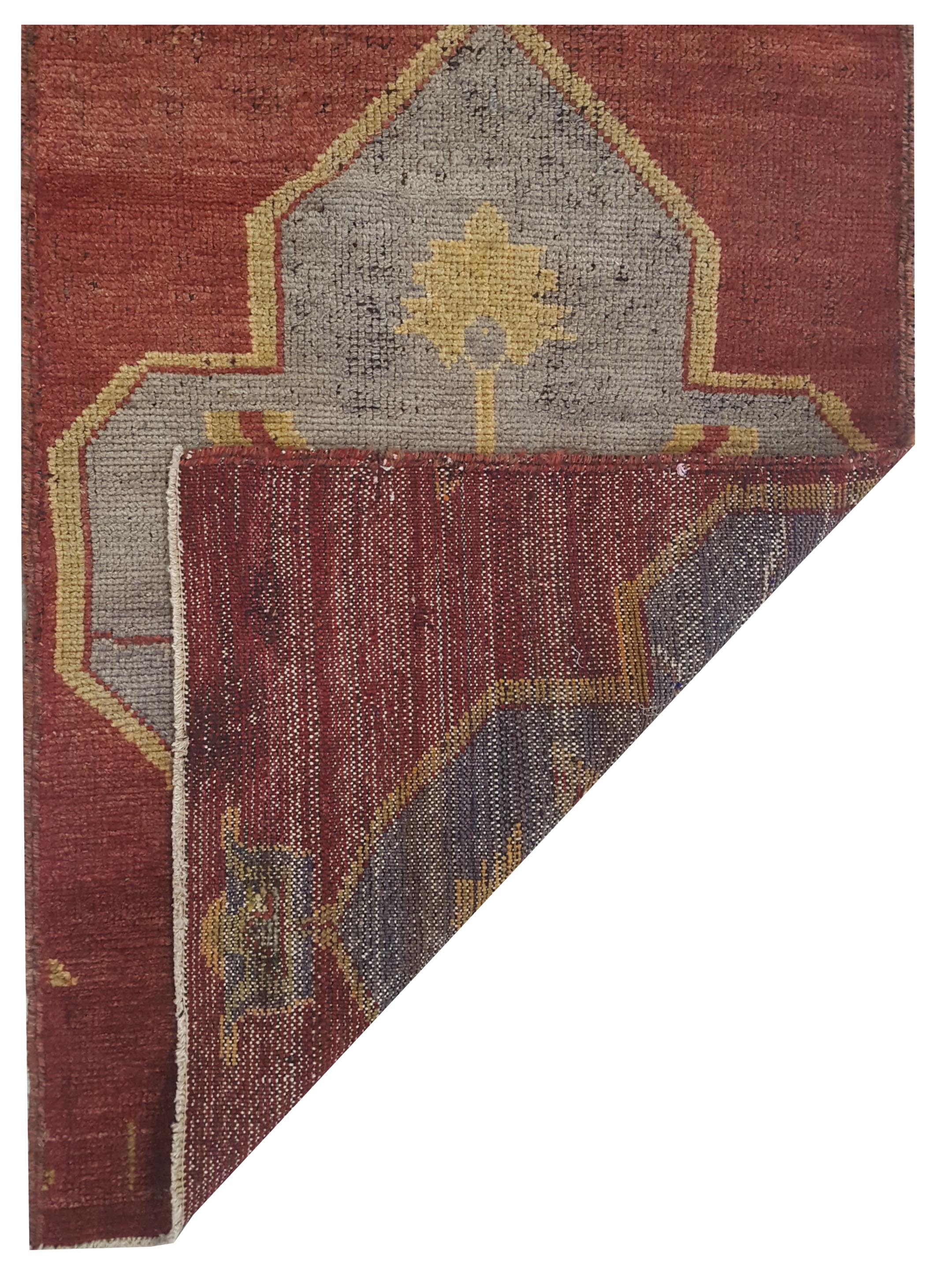Anatolia Hand Knotted Red 3x9 - Image 4 of 4