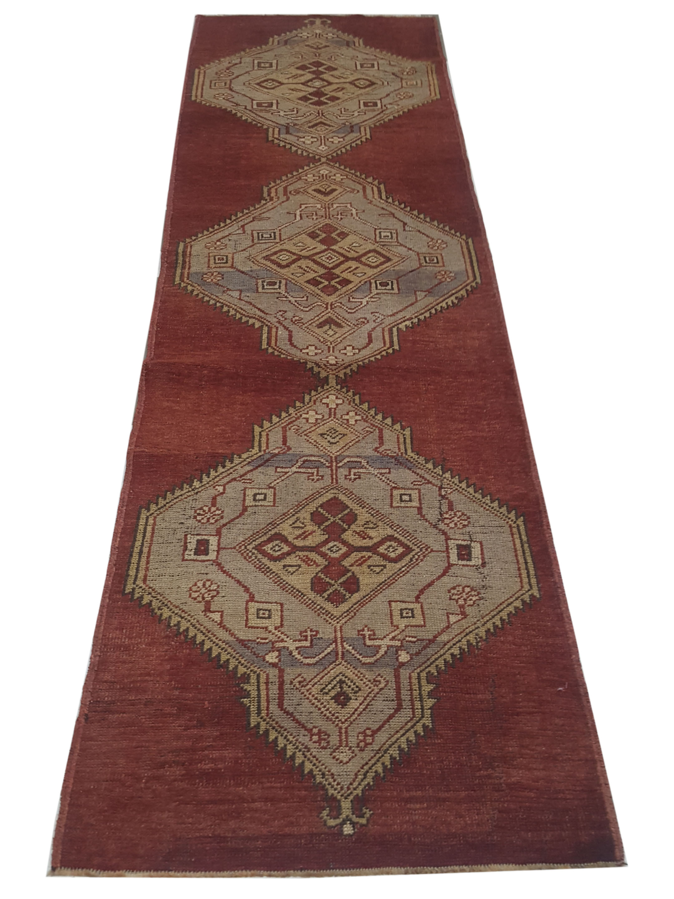 Anatolia Hand Knotted Red 3x9 - Image 2 of 4
