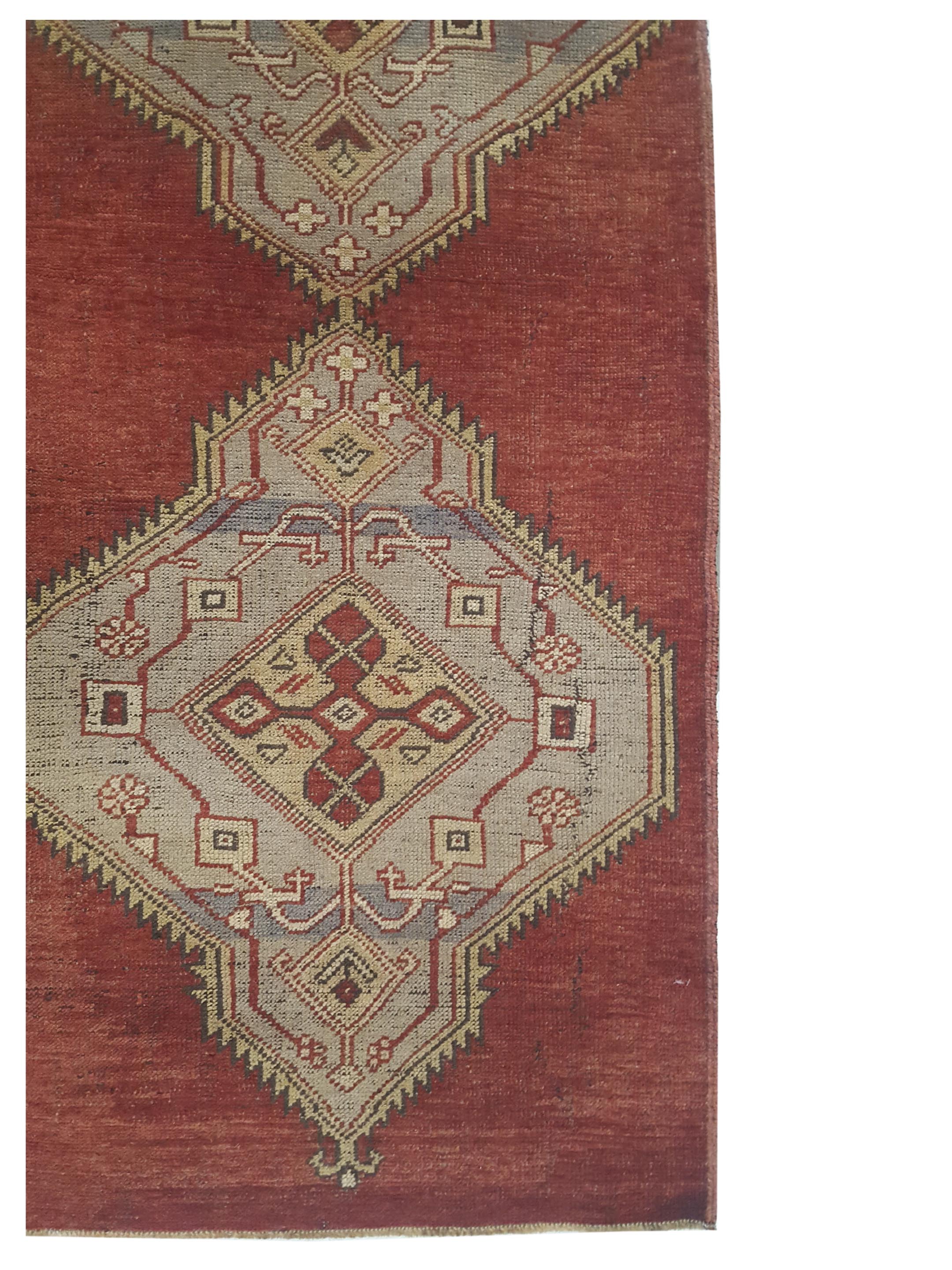 Anatolia Hand Knotted Red 3x9 - Image 3 of 4