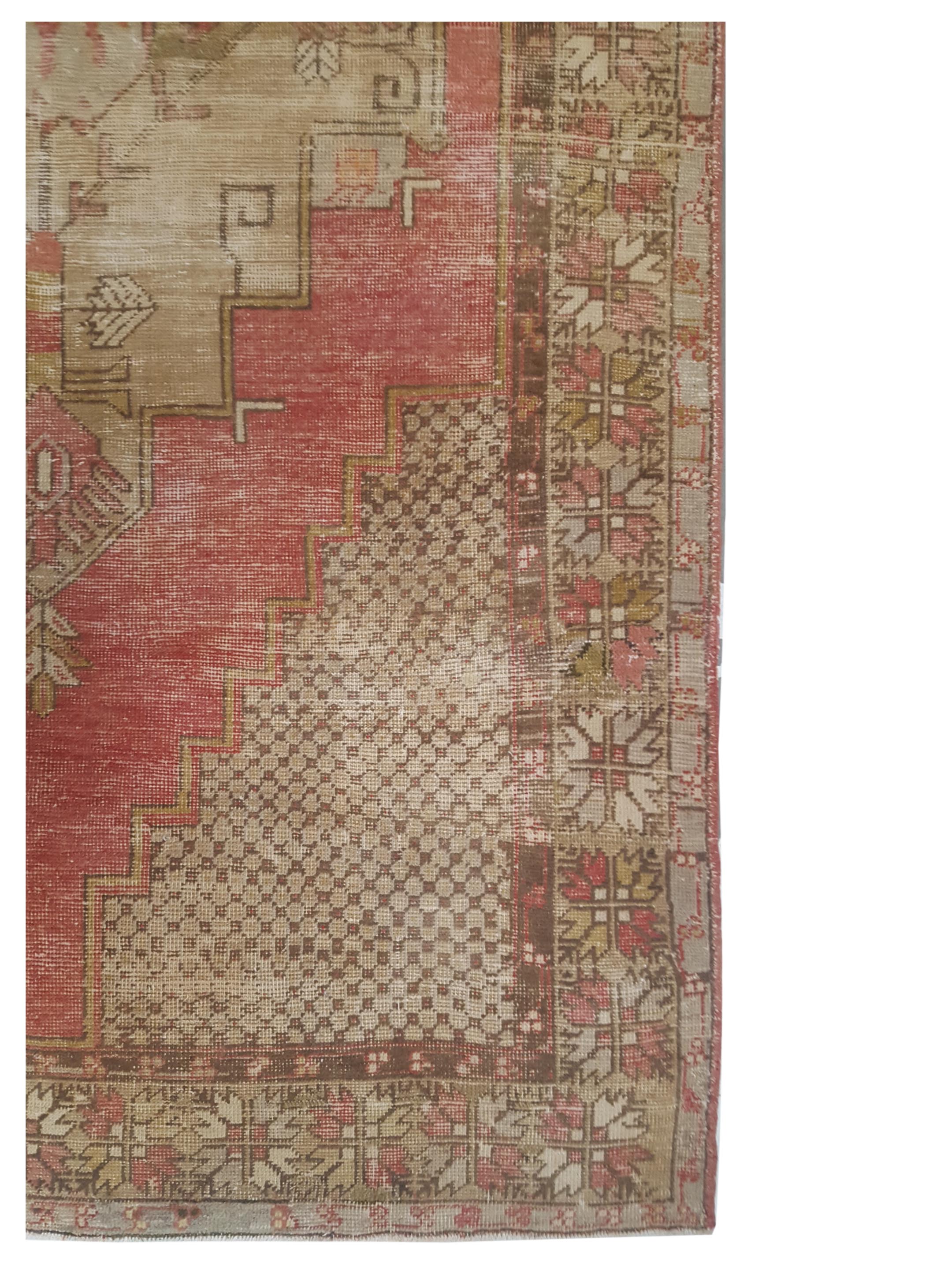 Anatolia Hand Knotted Coral 5x9 - Image 2 of 3