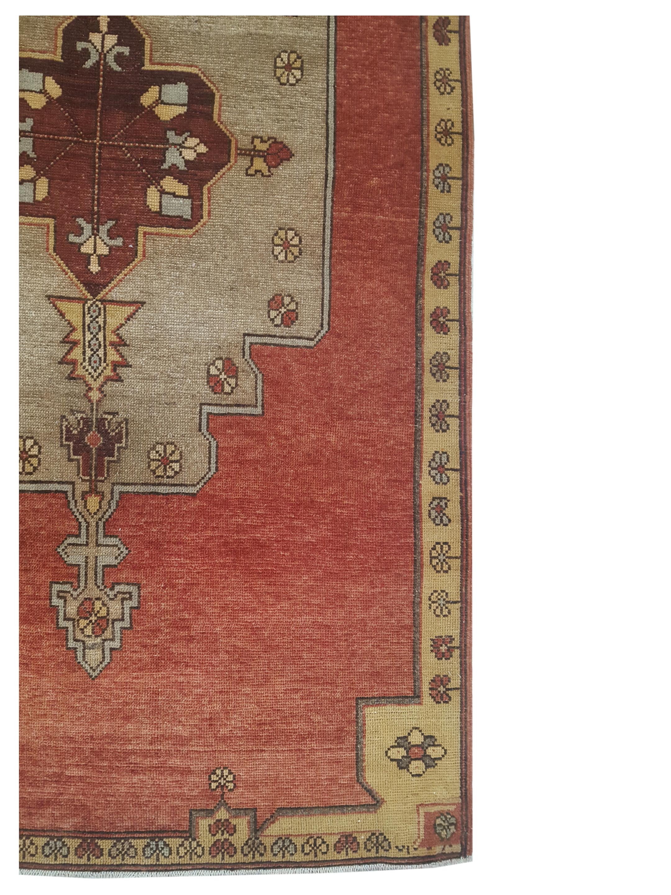 Anatolia Hand Knotted Coral 4x8 - Image 2 of 3