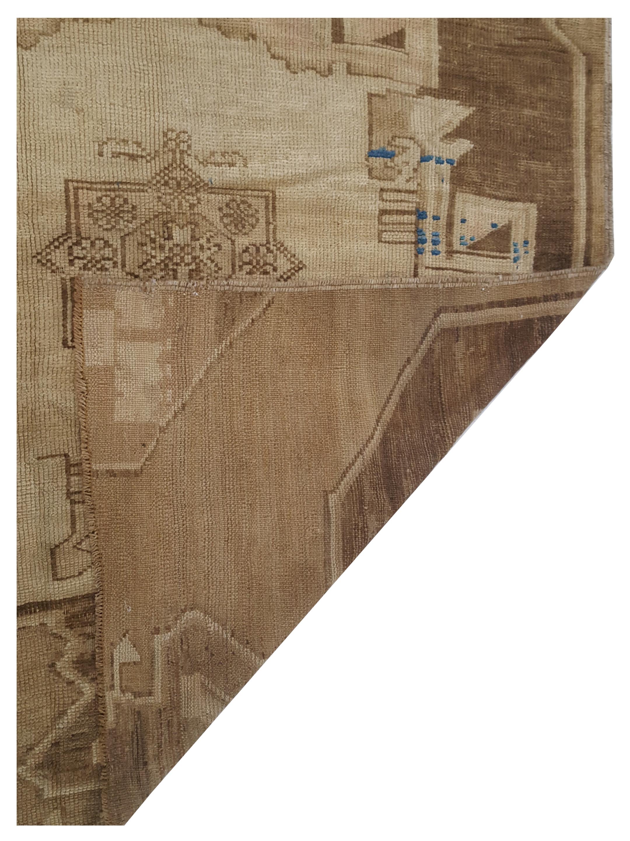 Kars Hand Knotted Latte 5x5 - Image 4 of 4