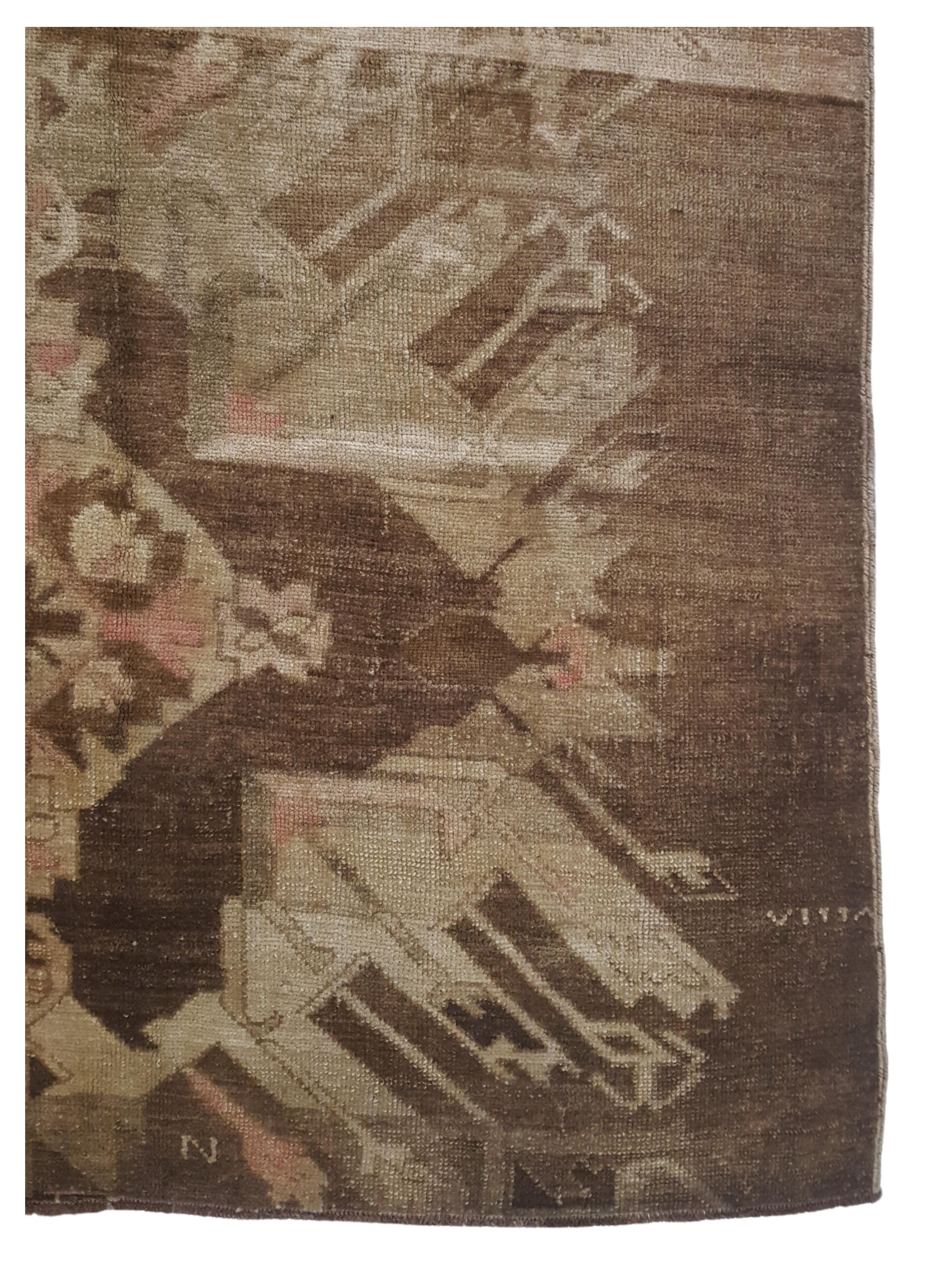 Kars Hand Knotted Camel 7x9 - Image 2 of 3