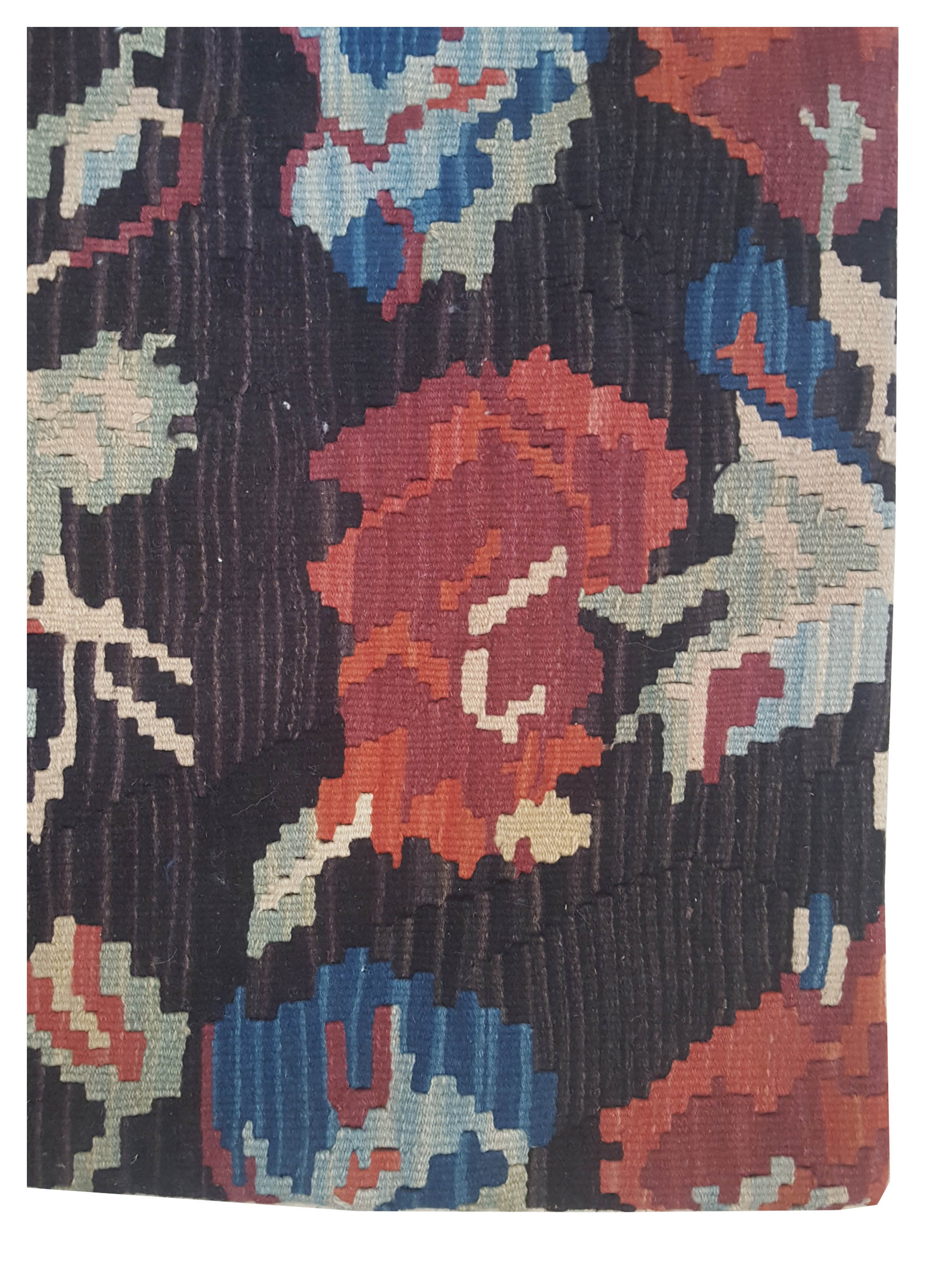 Pillow Hand Knotted Mocha 3x3 - Image 2 of 3
