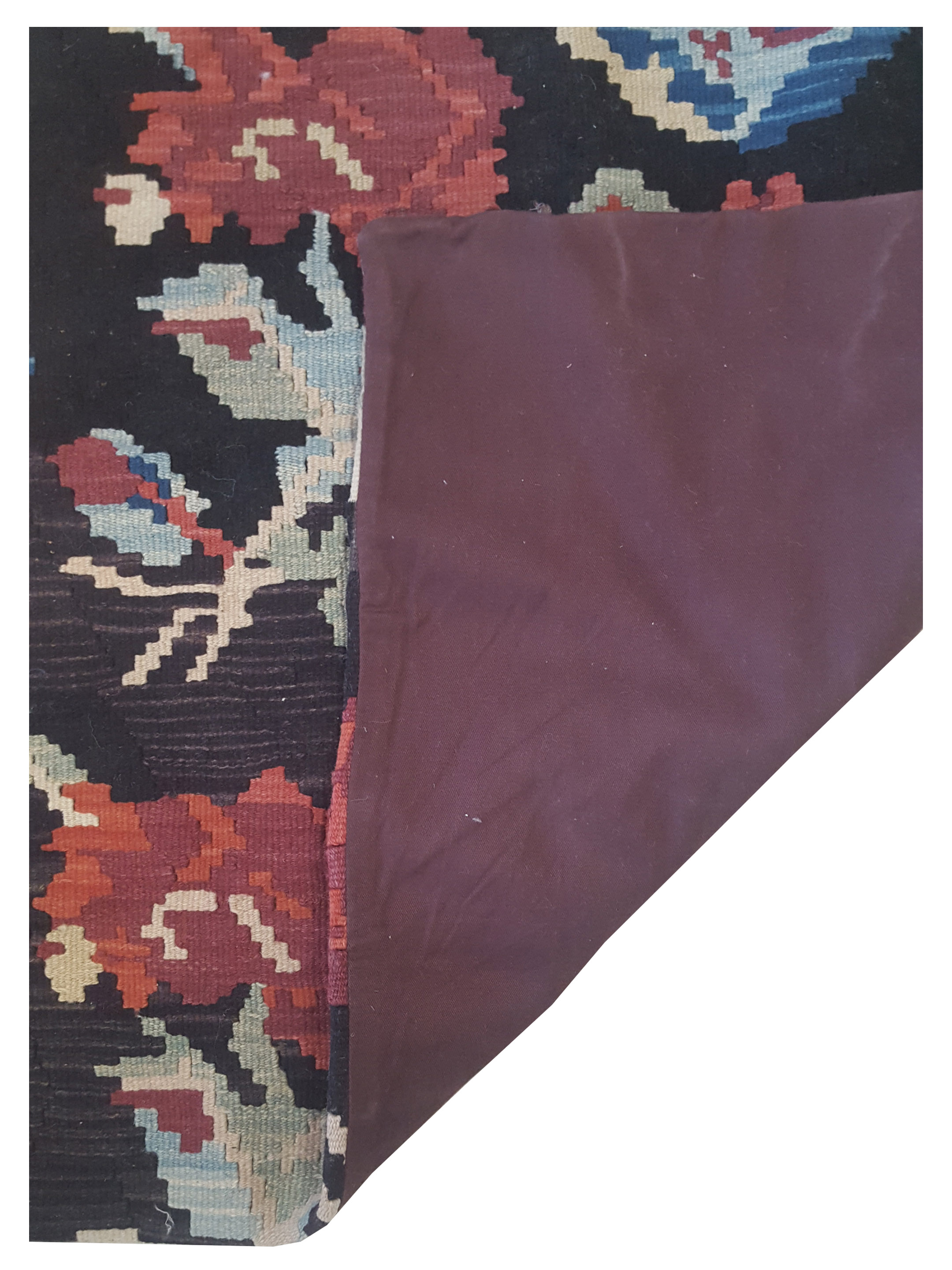 Pillow Hand Knotted Mocha 3x3 - Image 3 of 3