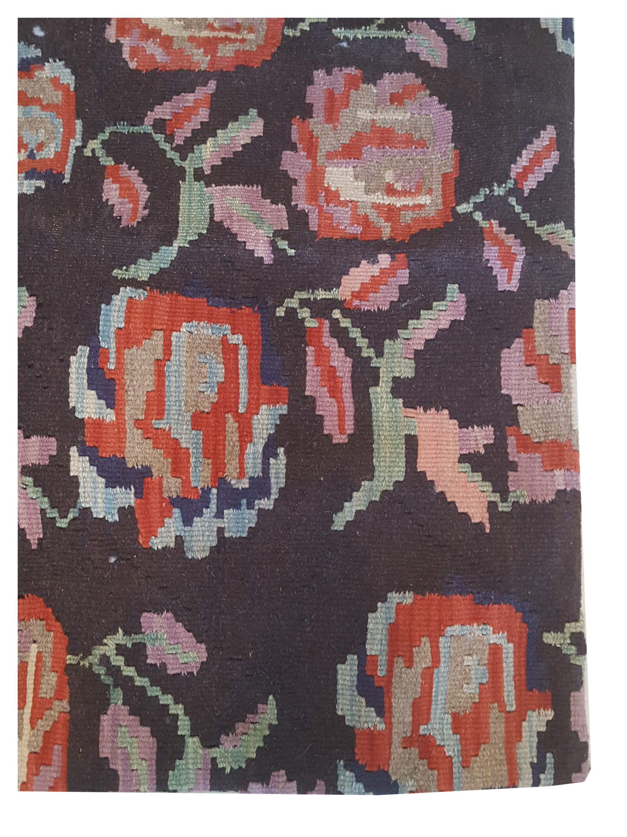 Pillow Hand Knotted Mocha 3x3 - Image 2 of 2