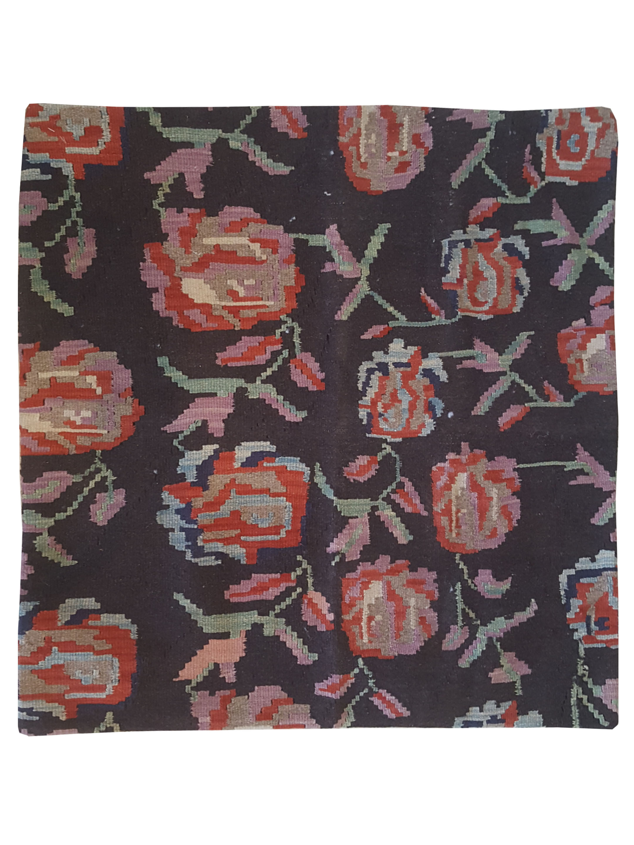 Pillow Hand Knotted Mocha 3x3