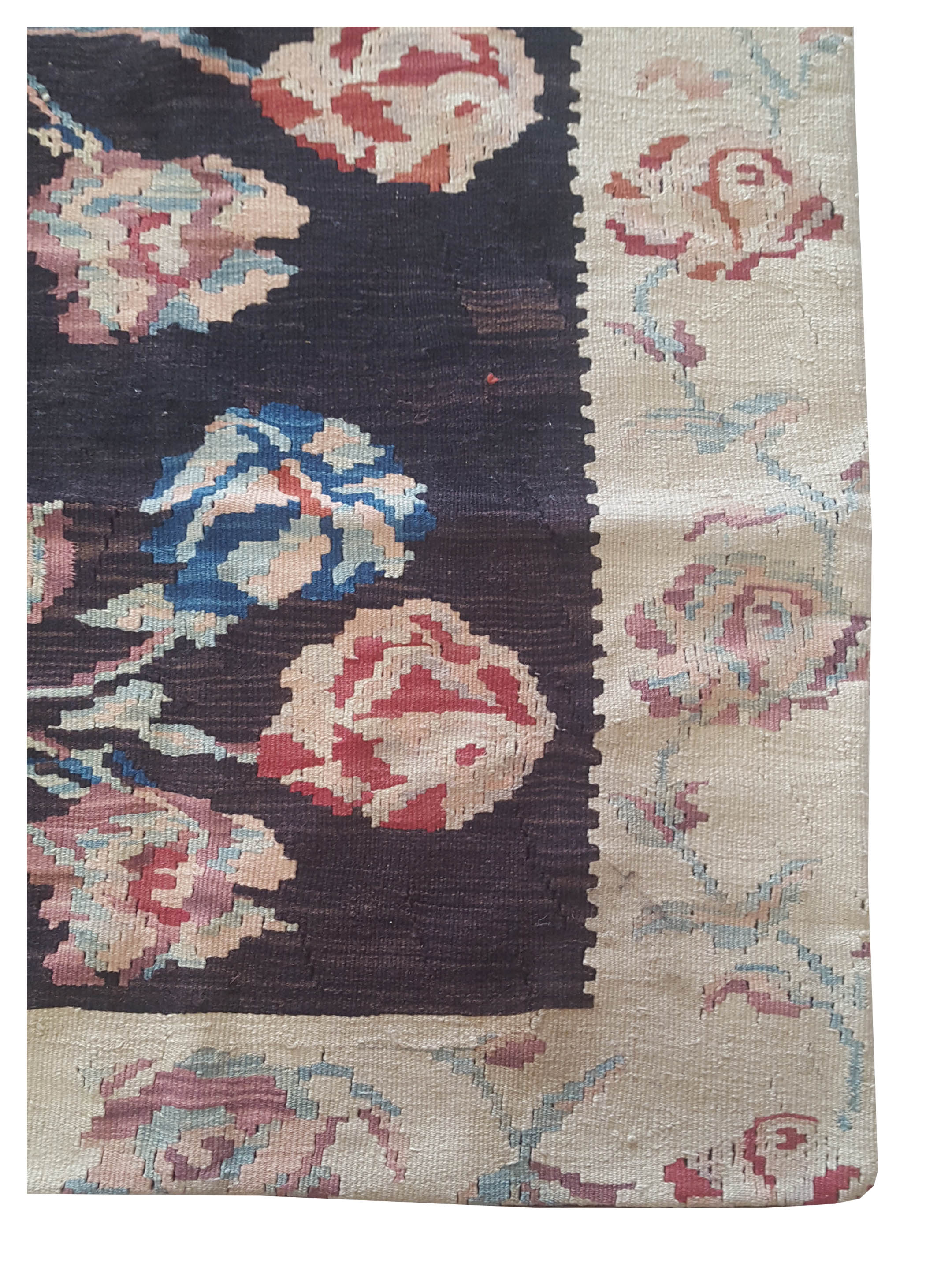 Pillow Hand Knotted Mocha 3x3 - Image 2 of 3