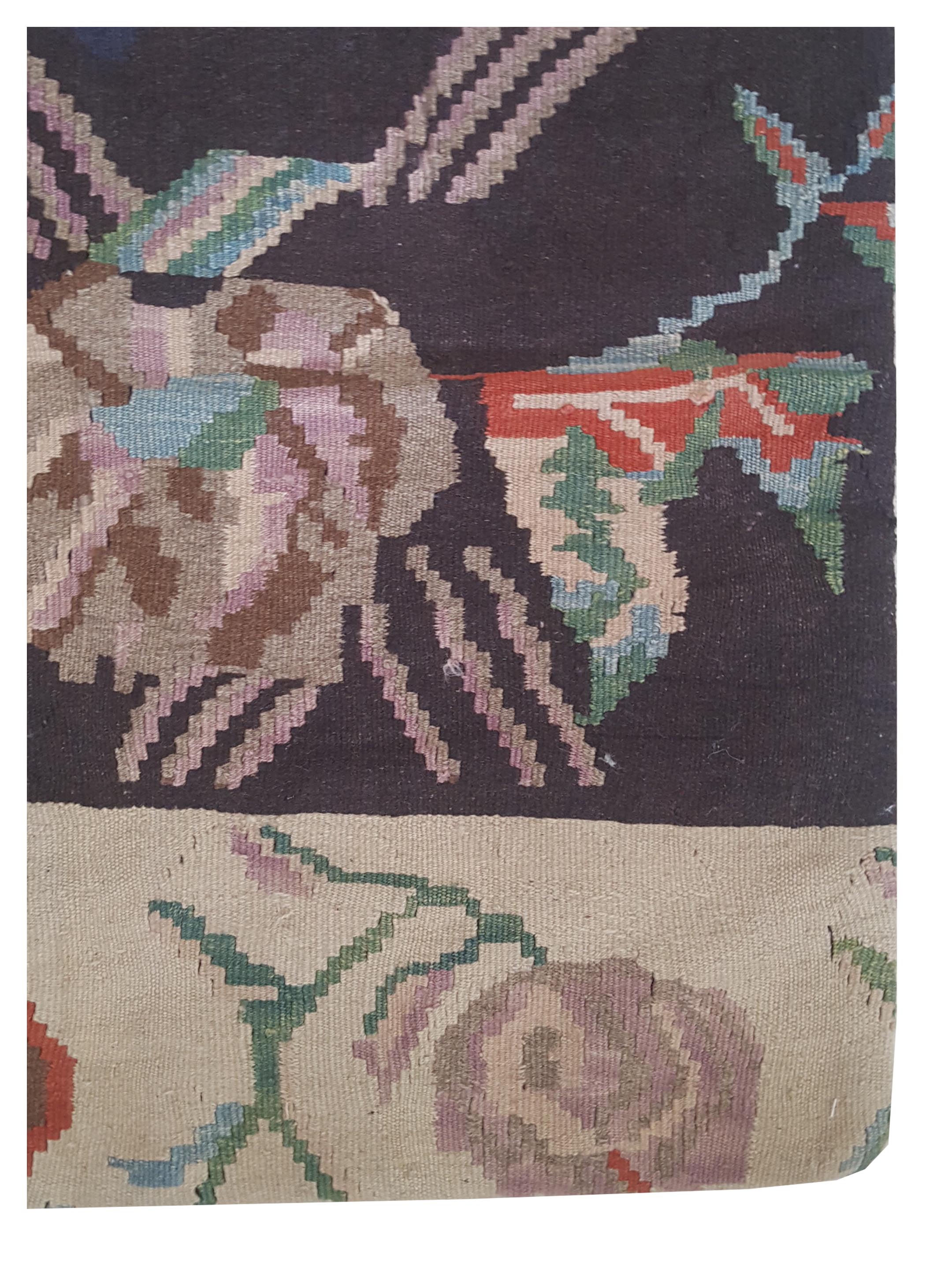 Pillow Hand Knotted Mocha 3x3 - Image 2 of 3