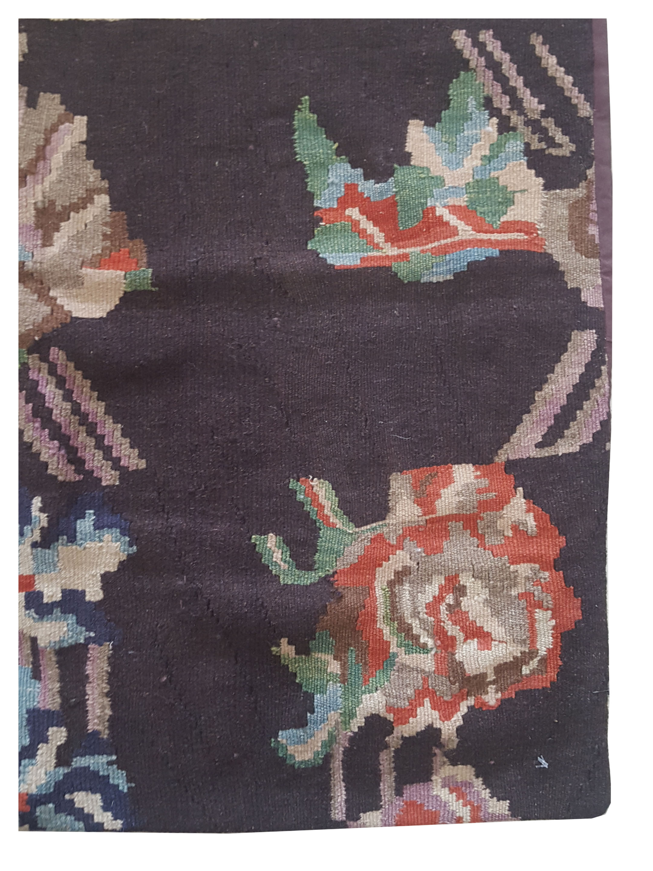 Pillow Hand Knotted Mocha 3x3 - Image 3 of 3
