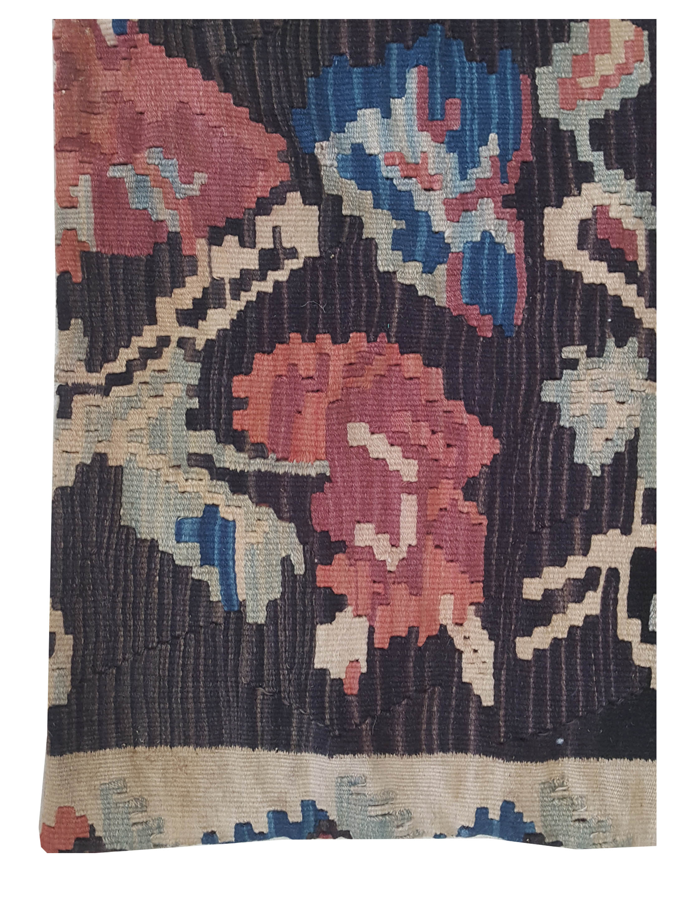 Pillow Hand Knotted Mocha 3x3 - Image 2 of 2